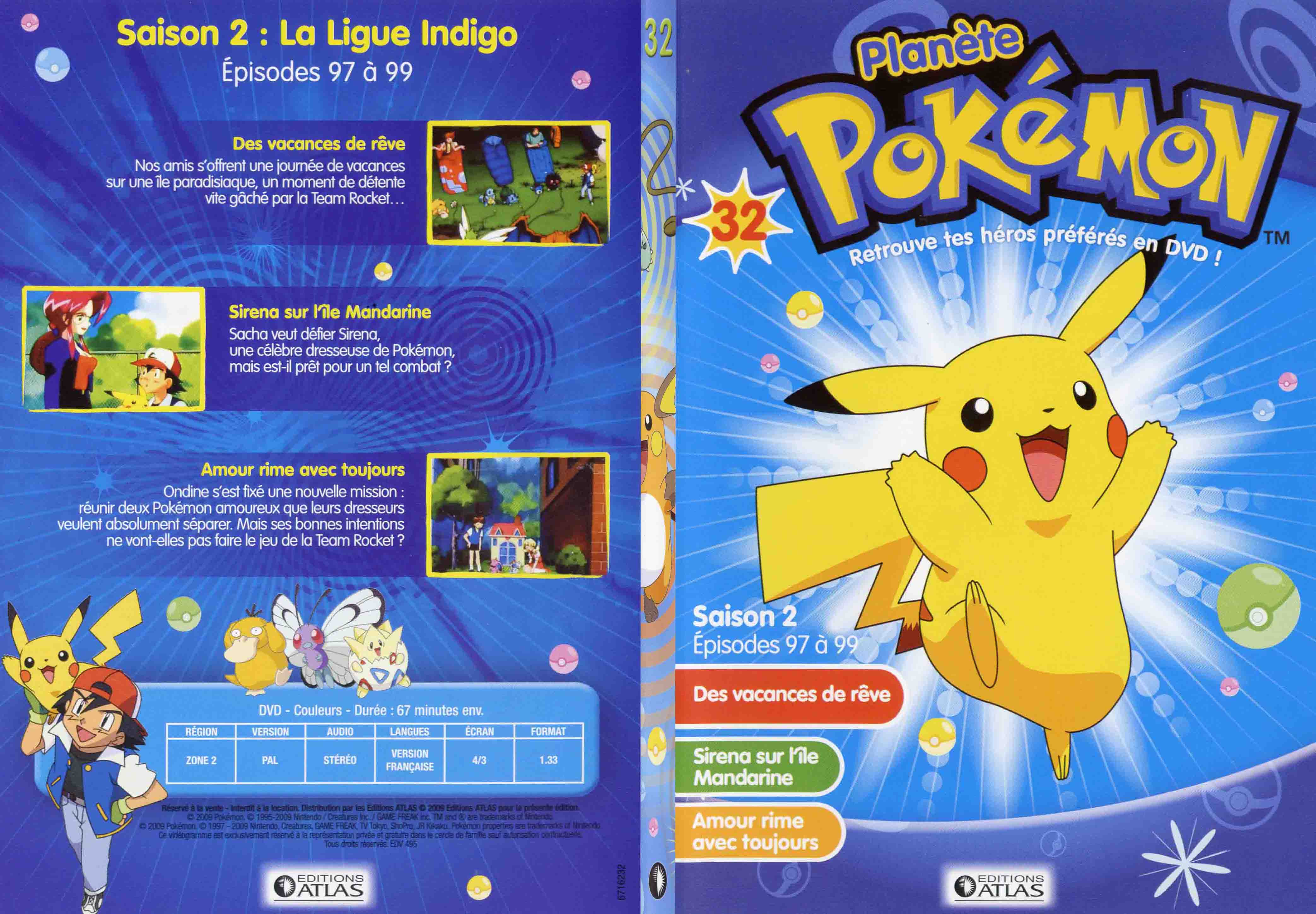 Jaquette DVD Planete Pokemon vol 32 - SLIM