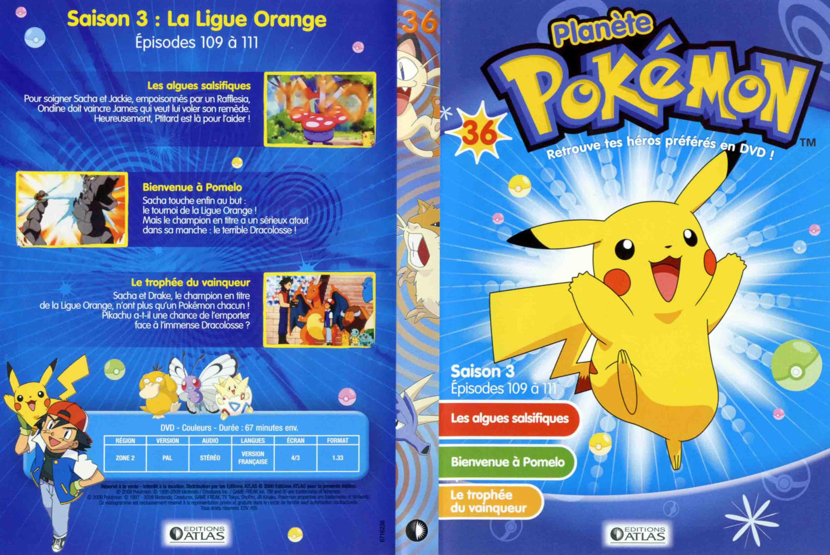 Jaquette DVD Planete Pokemon vol 36