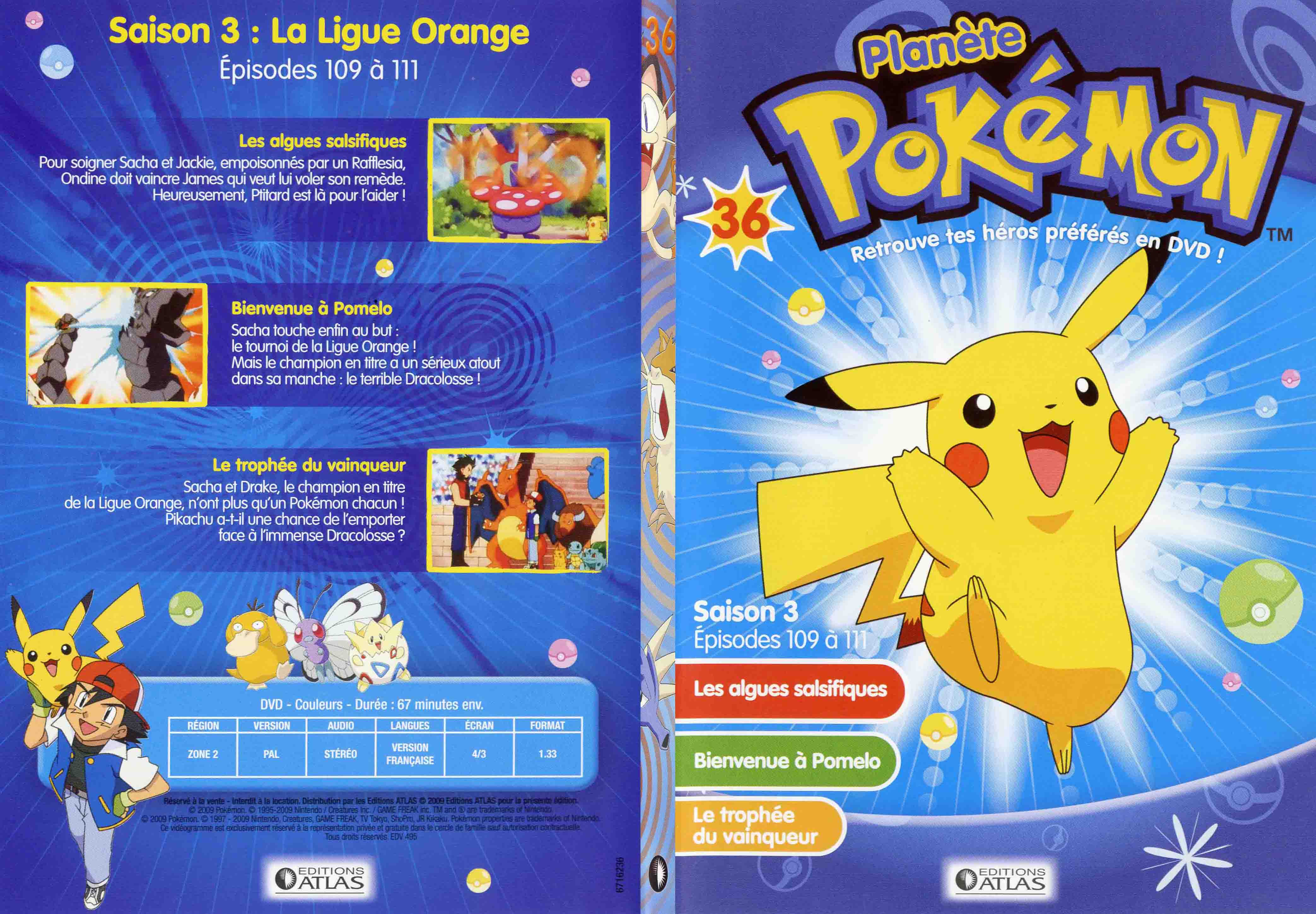 Jaquette DVD Planete Pokemon vol 36 - SLIM