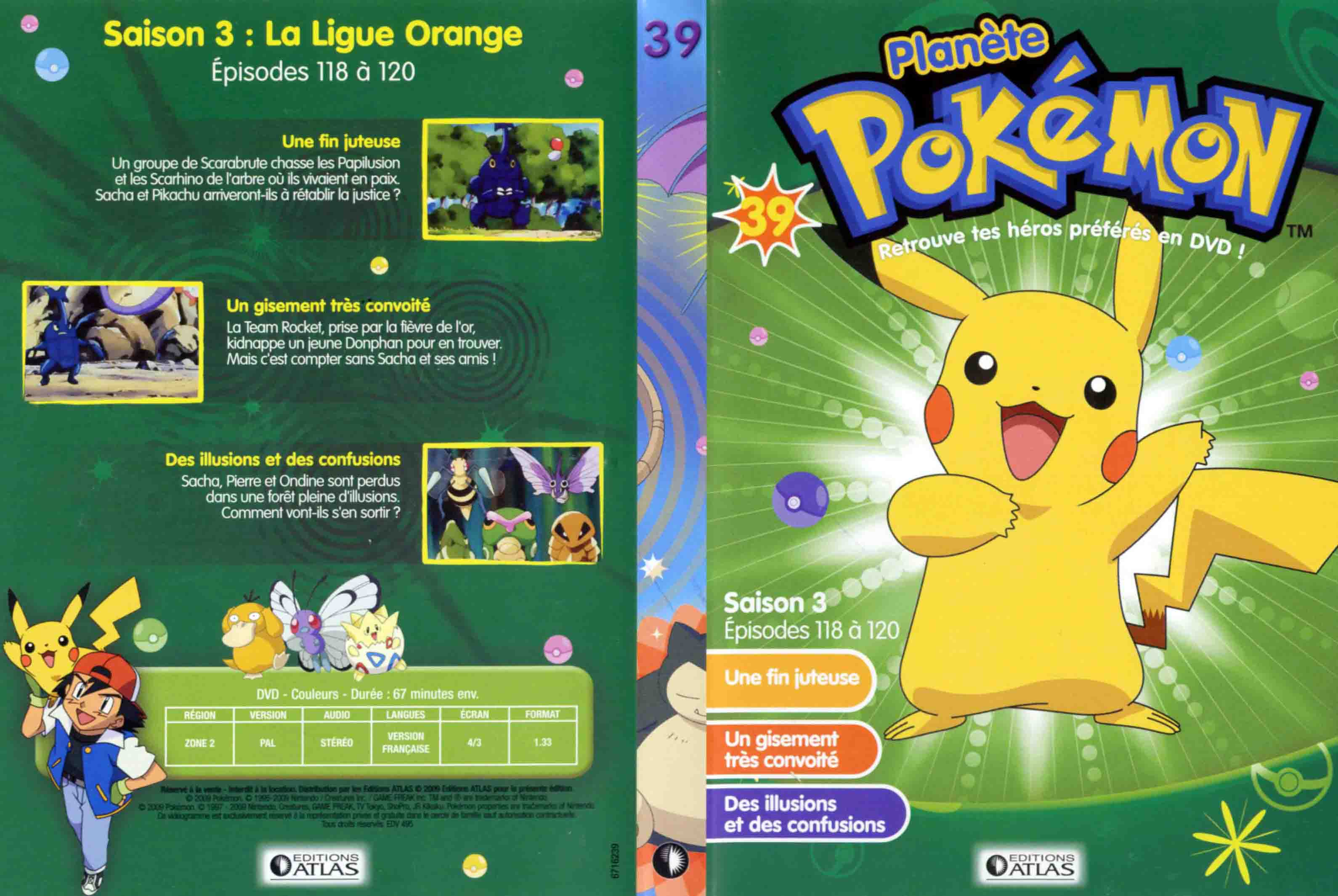 Jaquette DVD Planete Pokemon vol 39