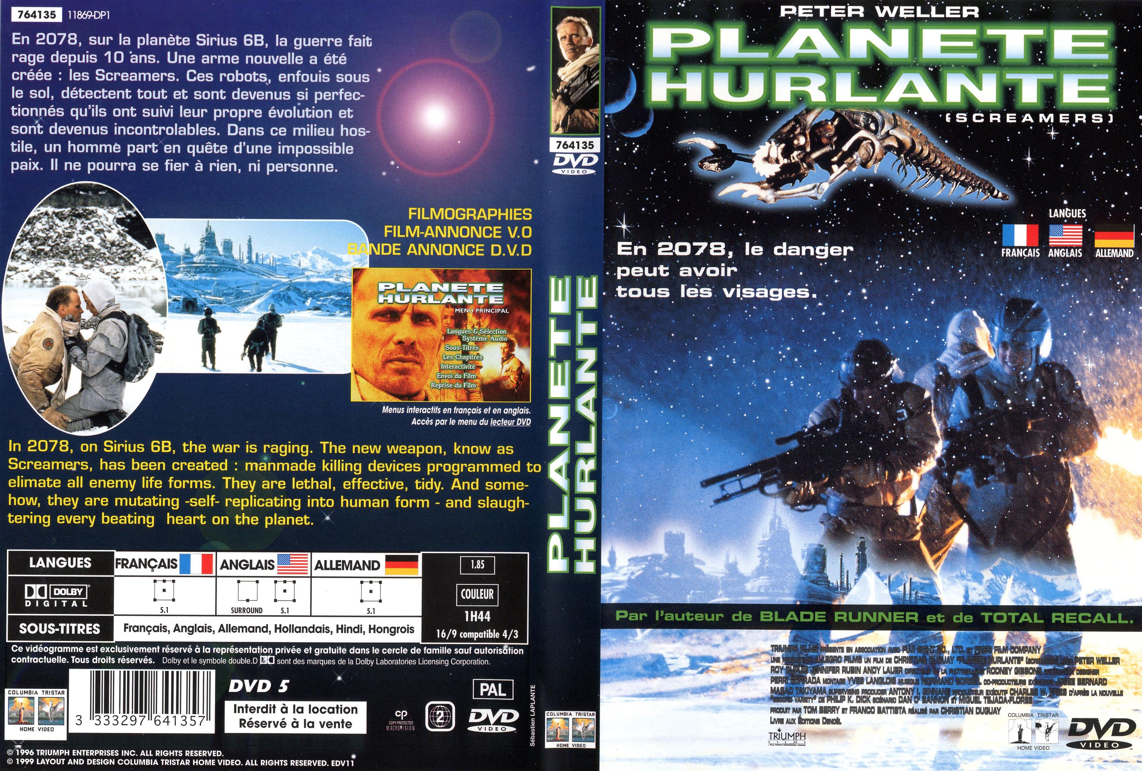 Jaquette DVD Plante hurlante