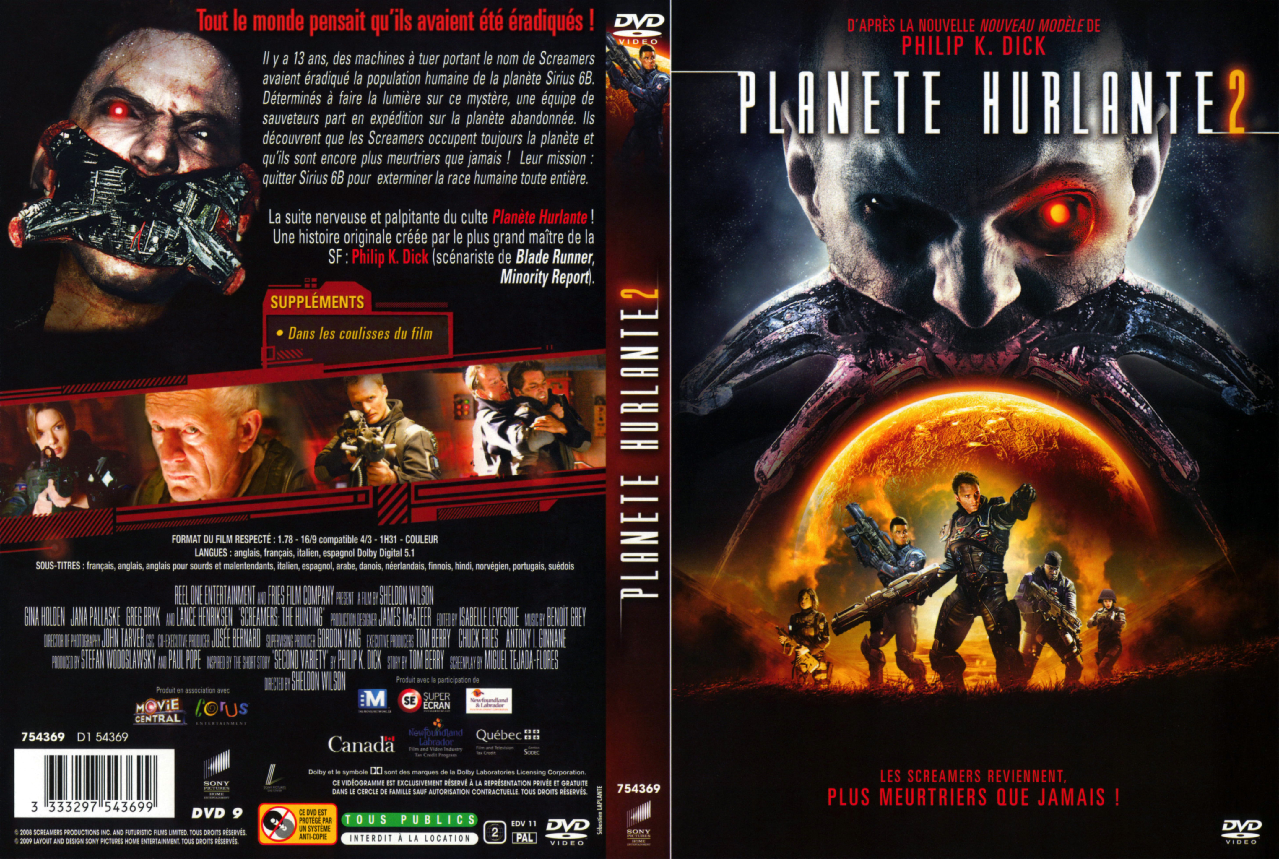 Jaquette DVD Planete hurlante 2