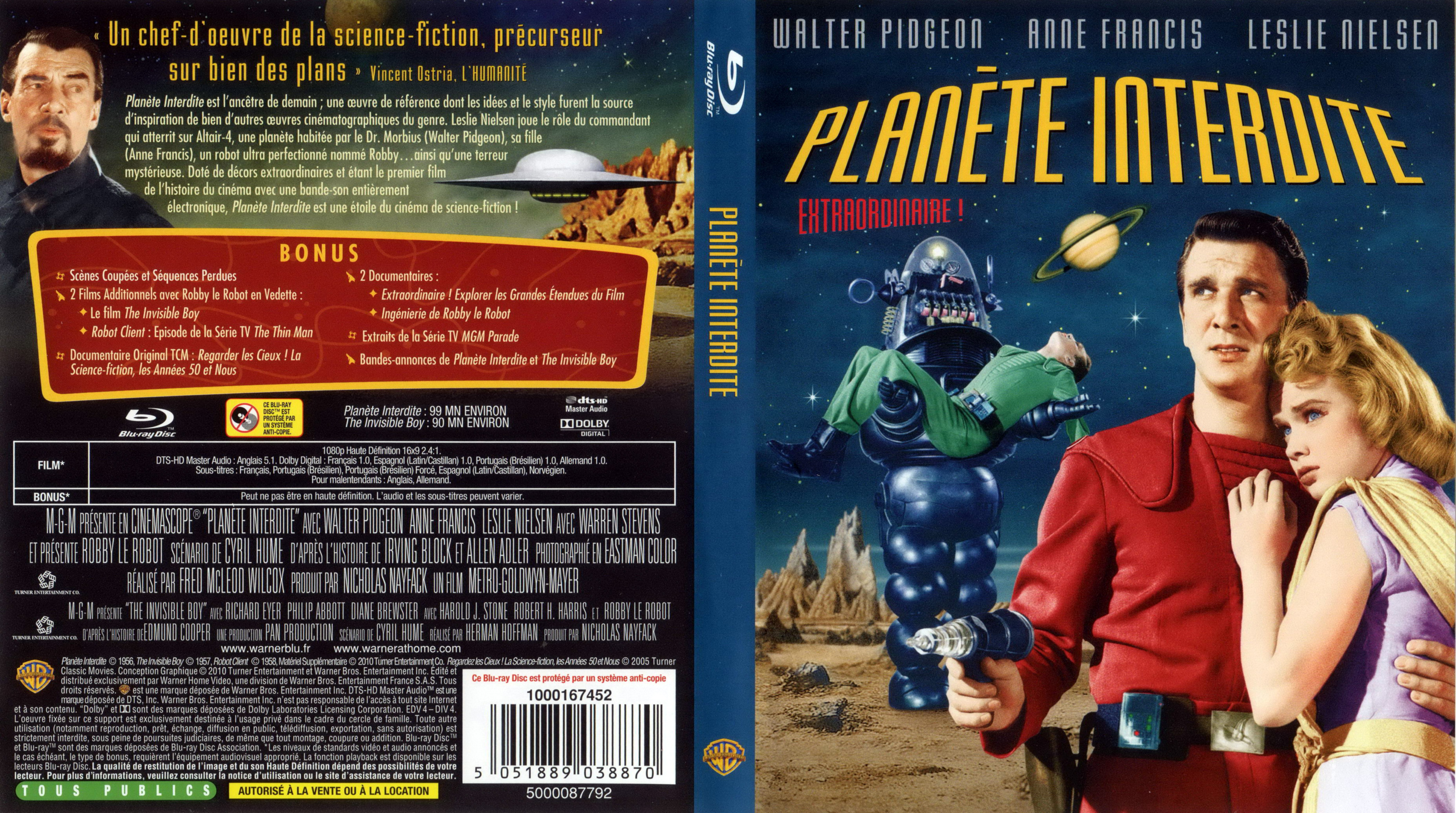 Jaquette DVD Planete interdite (BLU-RAY)