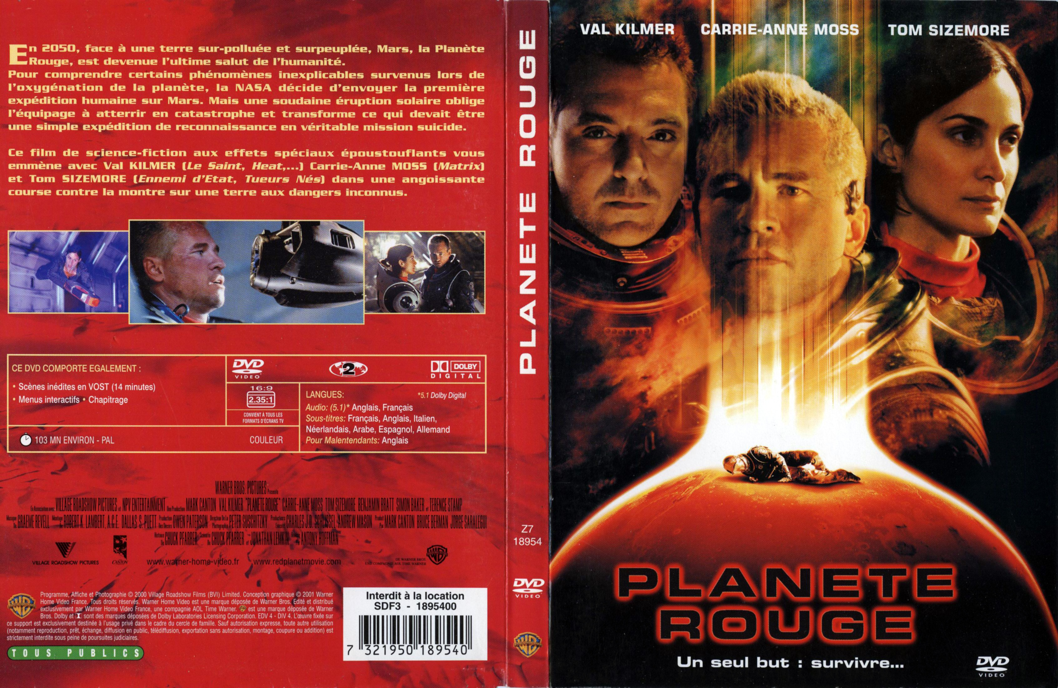 Jaquette DVD Plante rouge