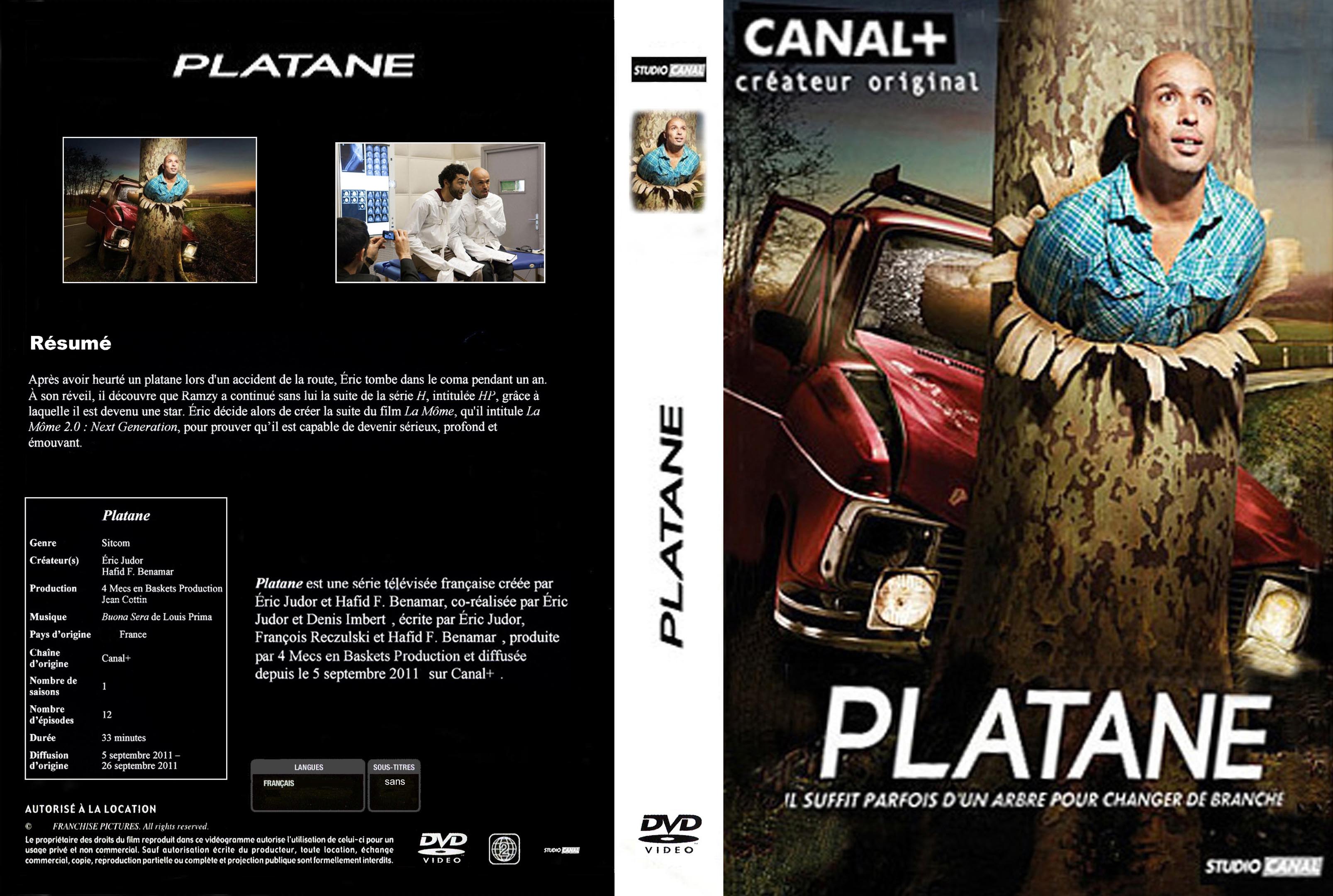 Jaquette DVD Platane la srie custom