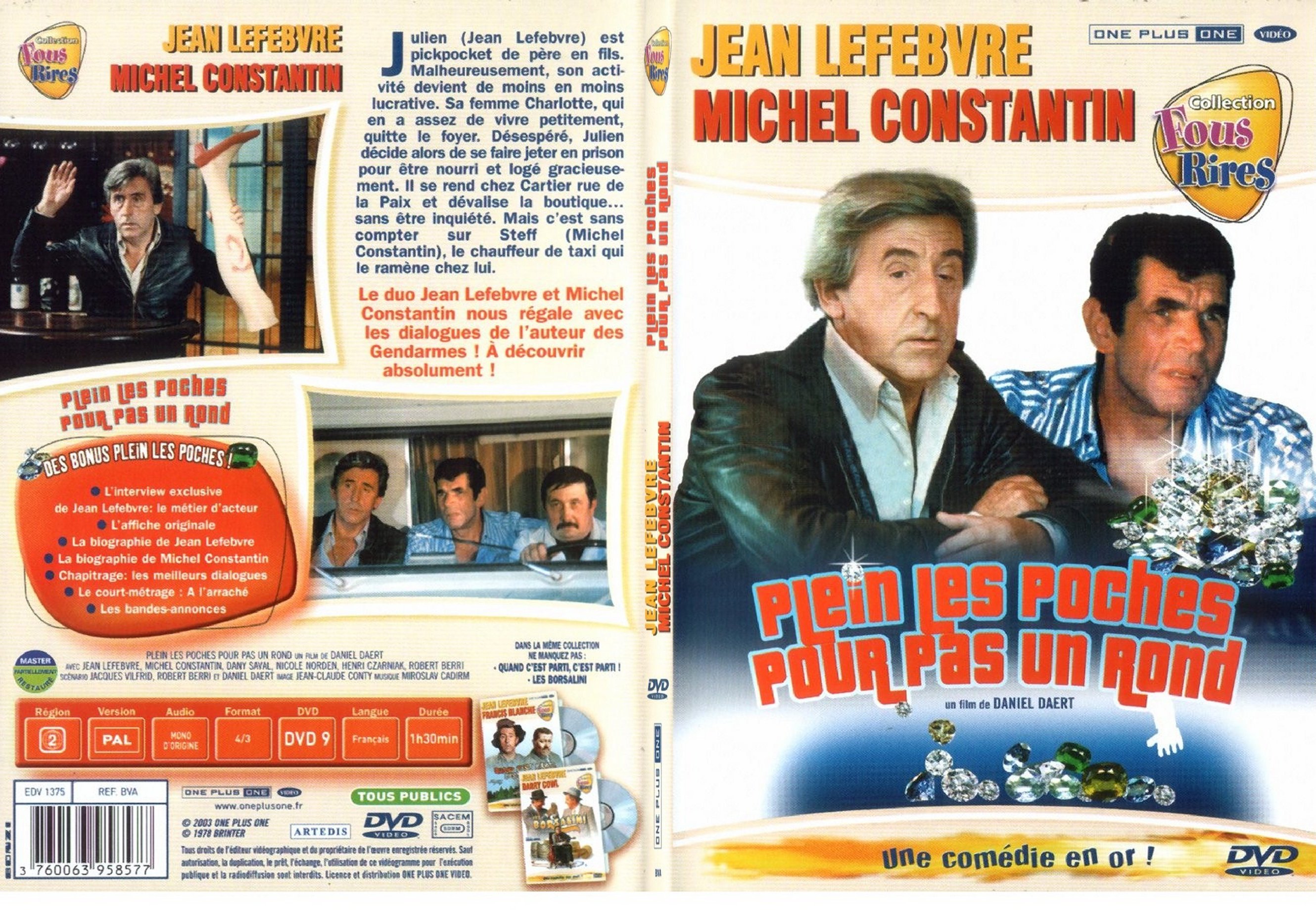 Jaquette DVD Plein les poches pour pas un rond - SLIM