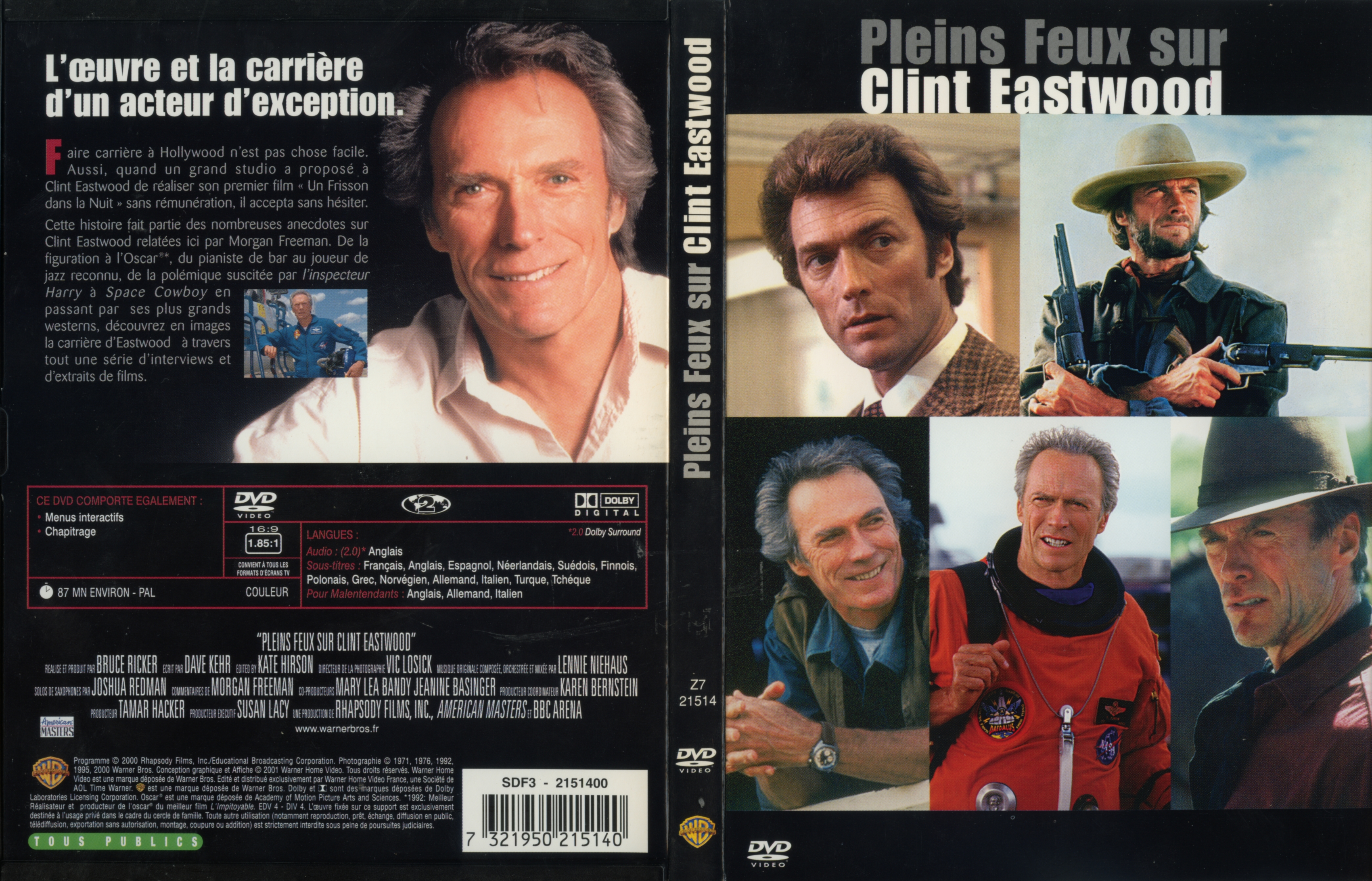 Jaquette DVD Pleins feux sur Clint Eastwood