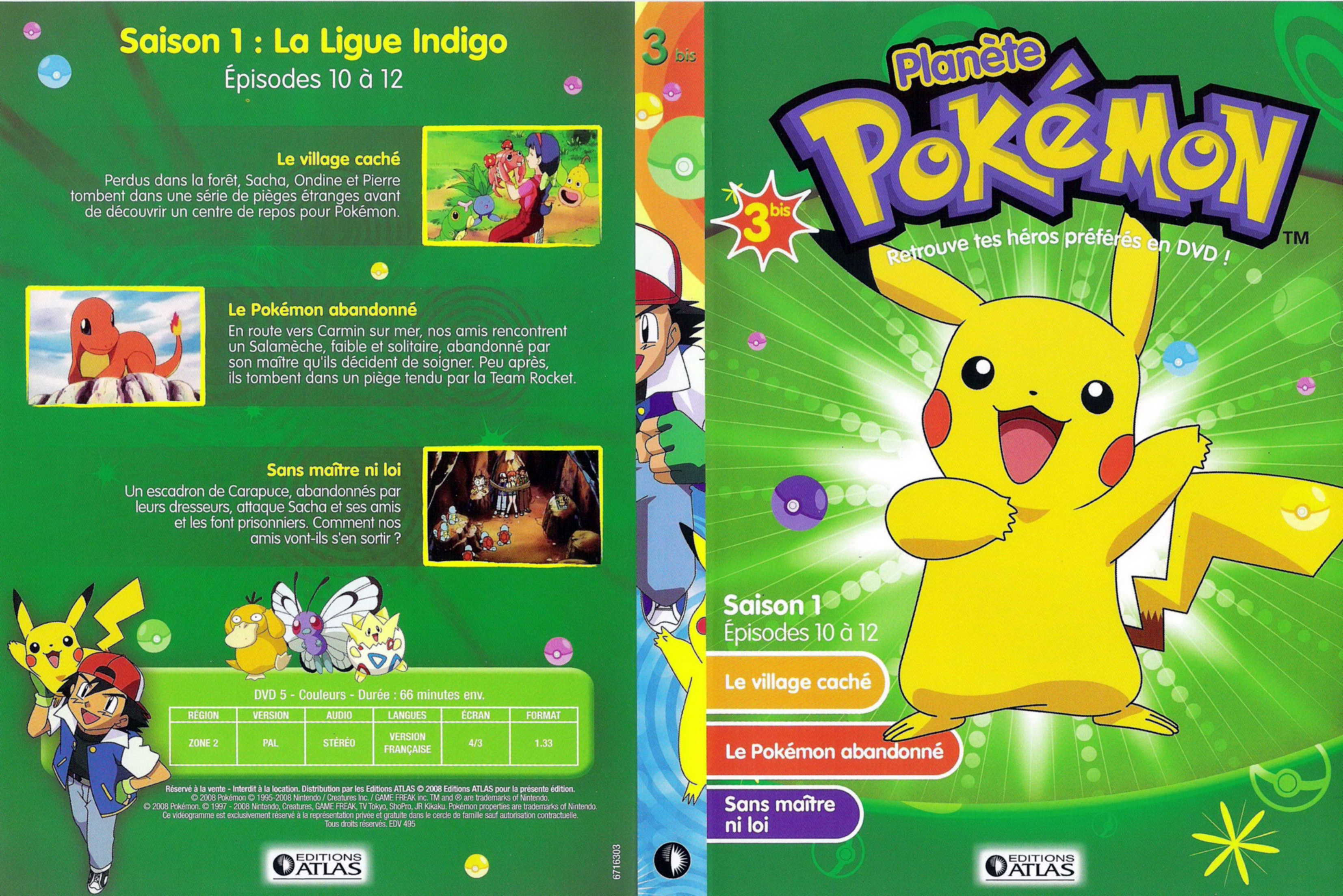 Jaquette DVD Plenete Pokemon vol 03 bis