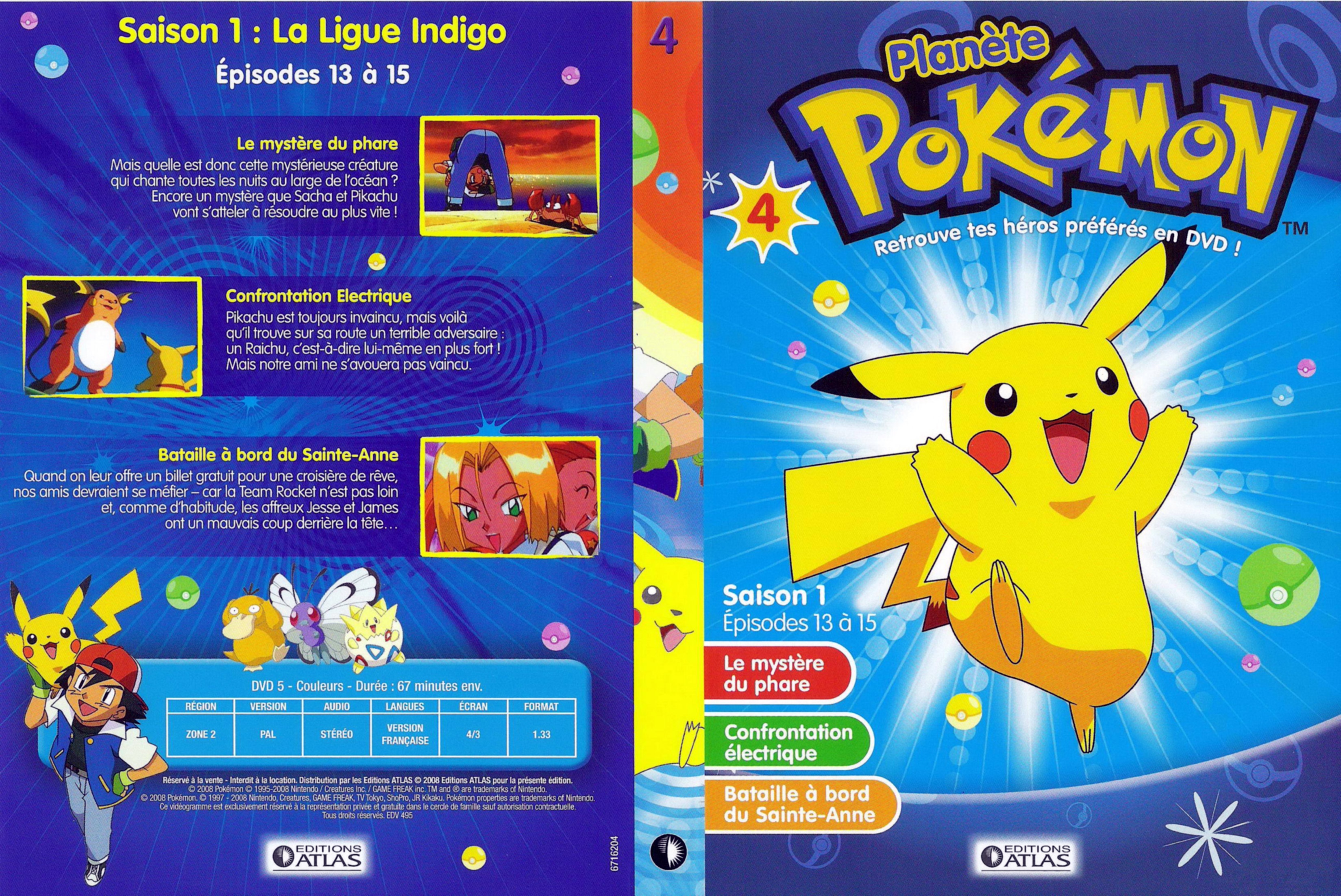 Jaquette DVD Plenete Pokemon vol 04