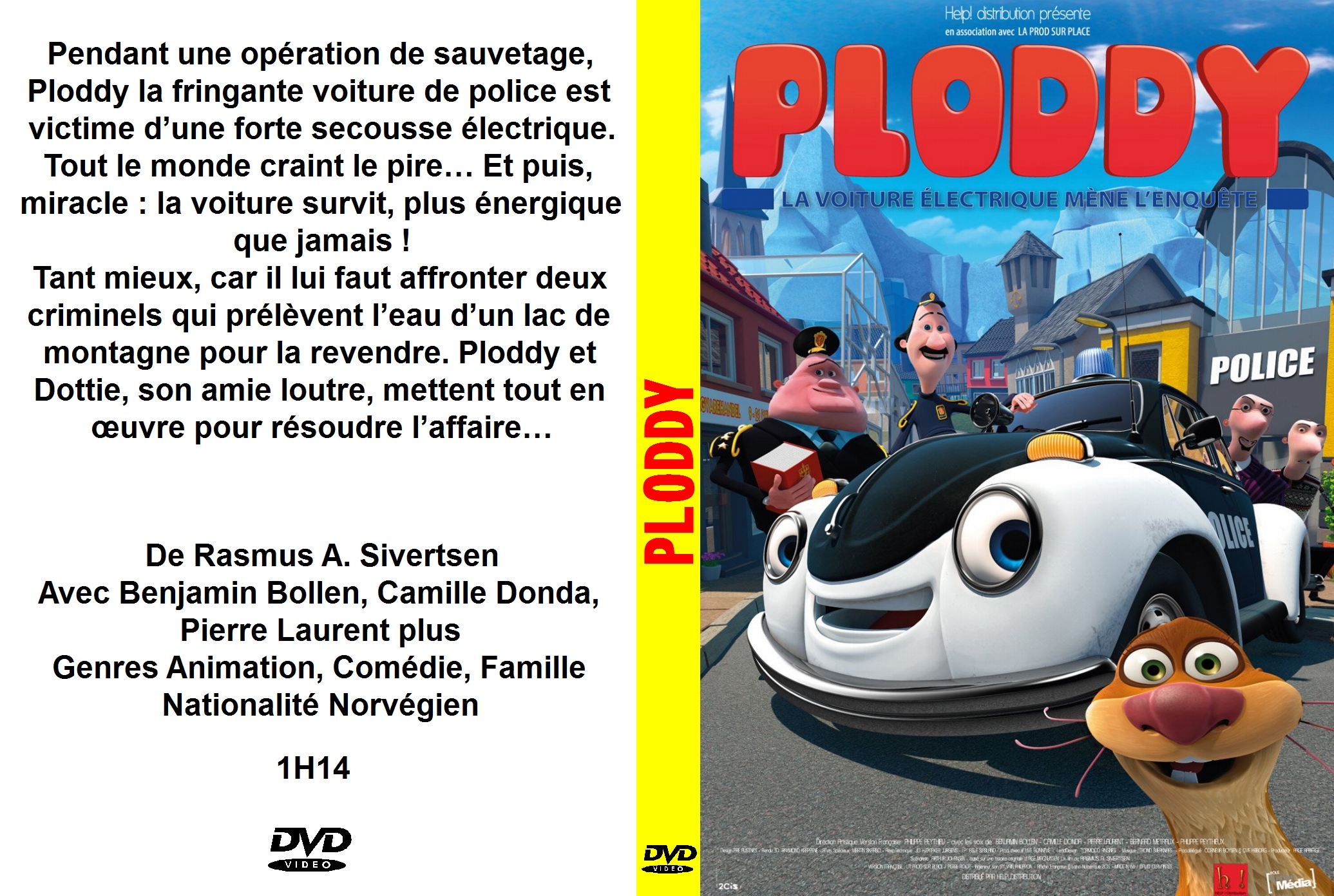 Jaquette DVD Ploddy La voiture lectrique mne l