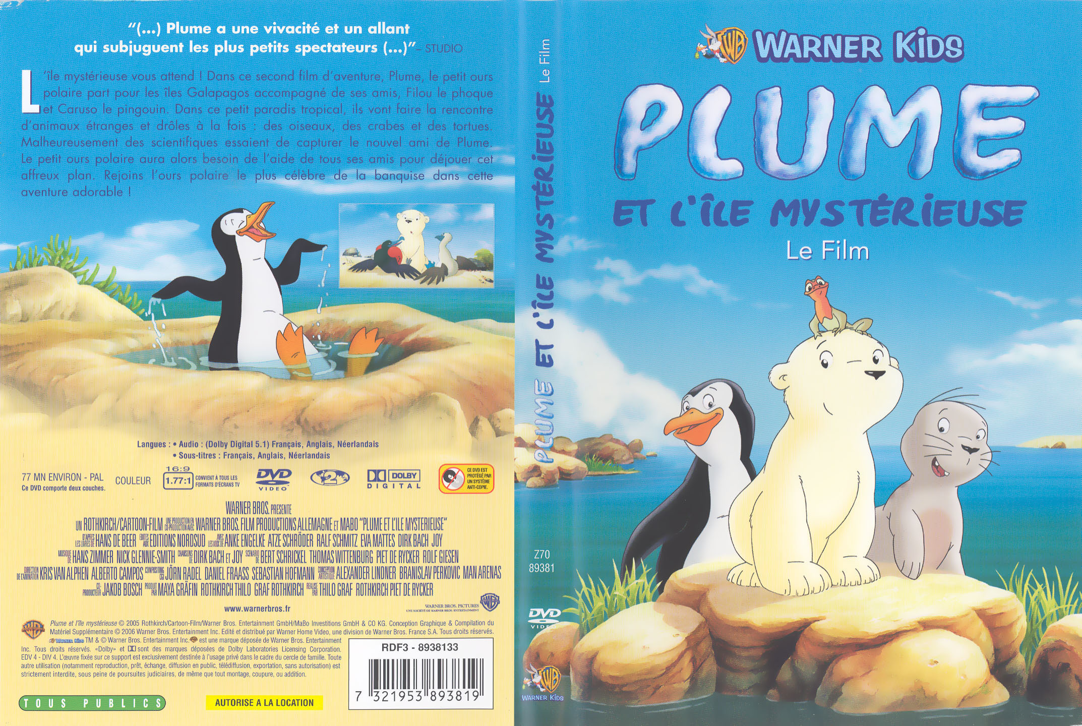 Jaquette DVD Plume et l