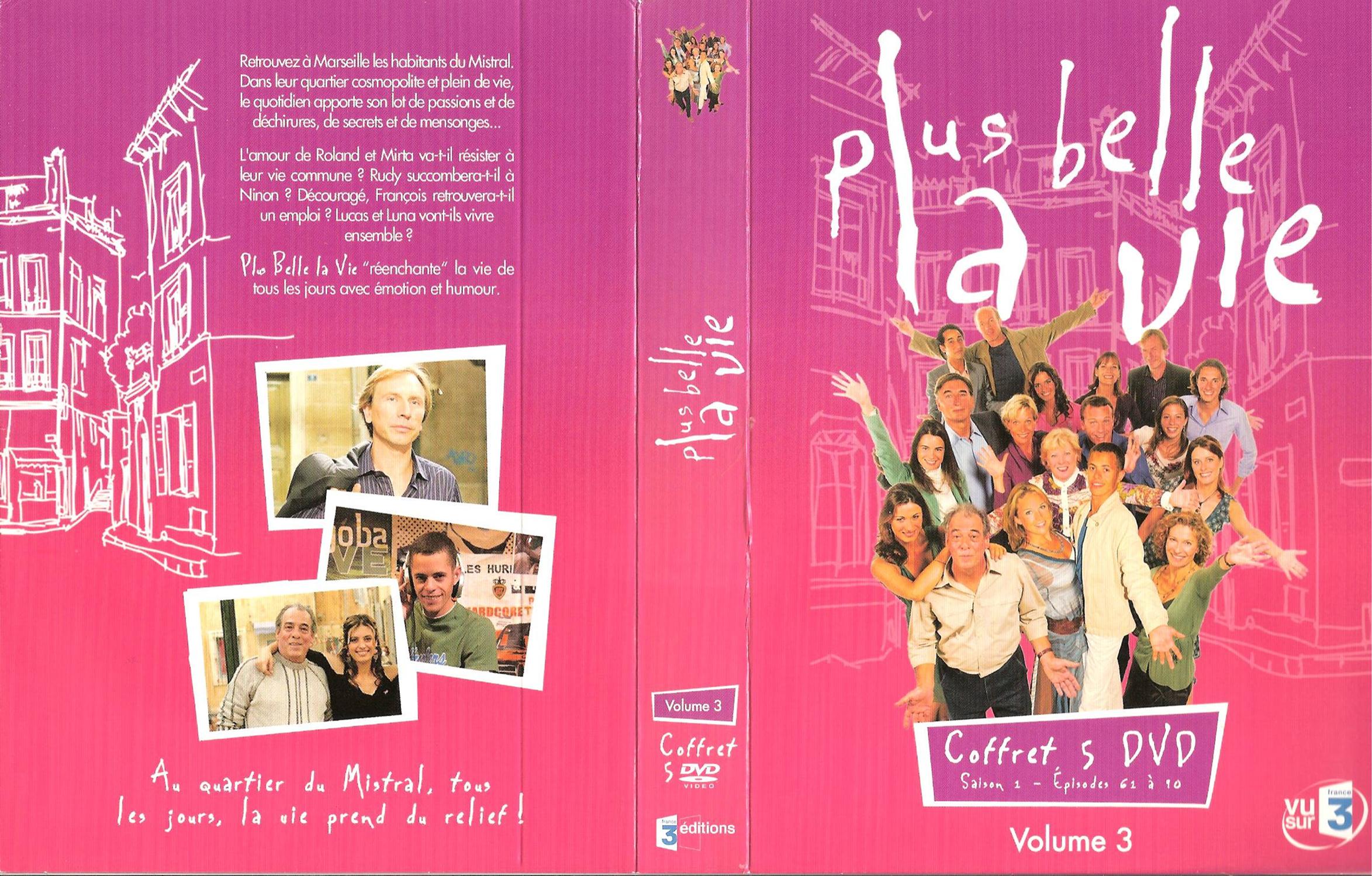 Jaquette DVD Plus belle la vie Saison 01 vol 03 COFFRET