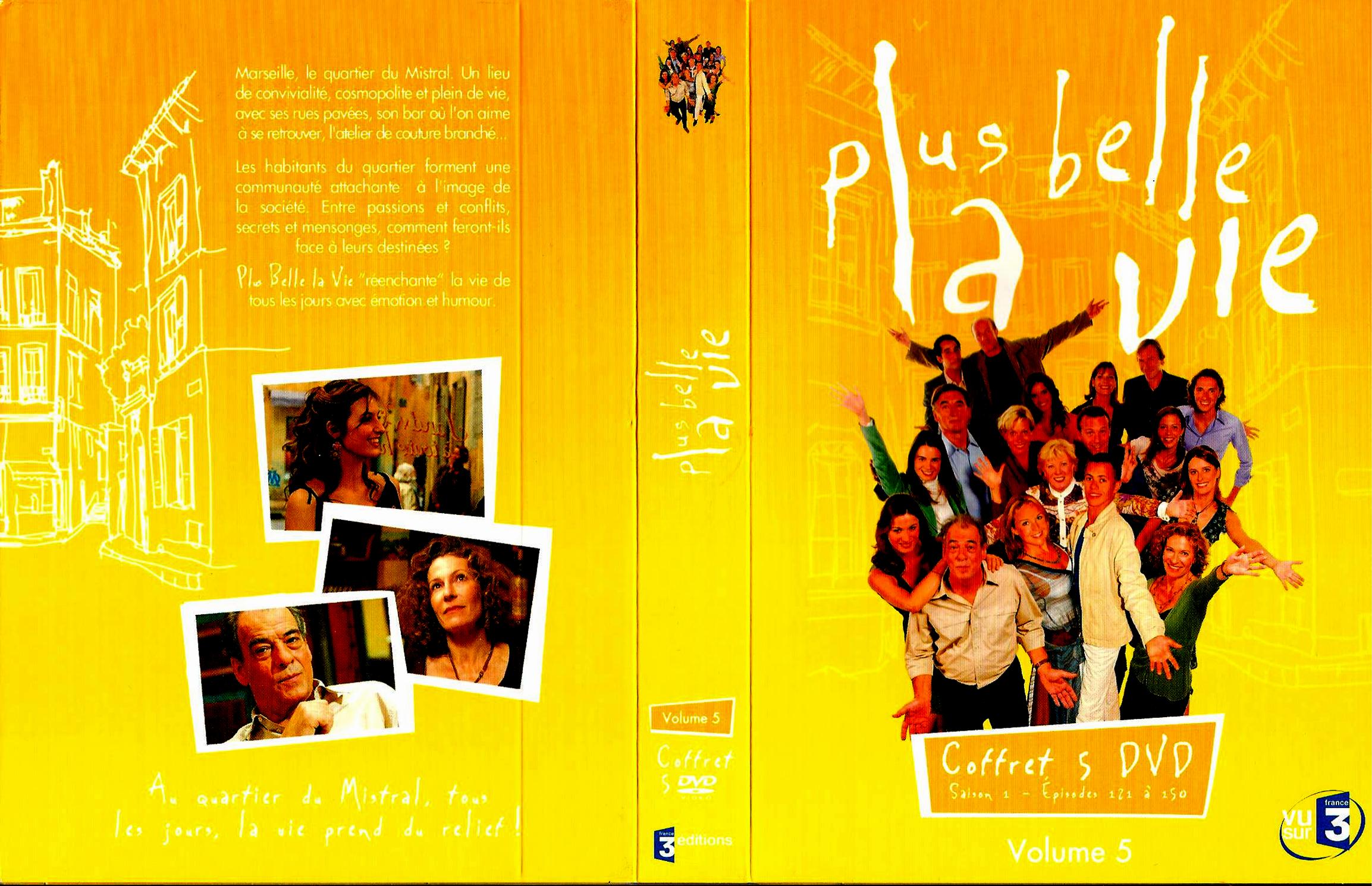 Jaquette DVD Plus belle la vie Saison 01 vol 05 COFFRET