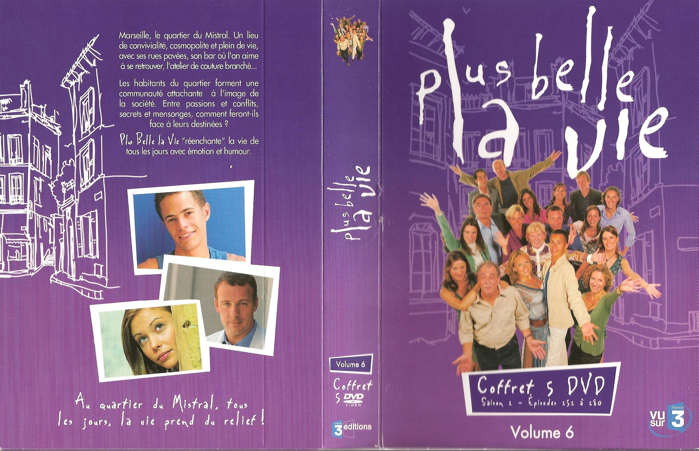 Jaquette DVD Plus belle la vie Saison 01 vol 06 COFFRET