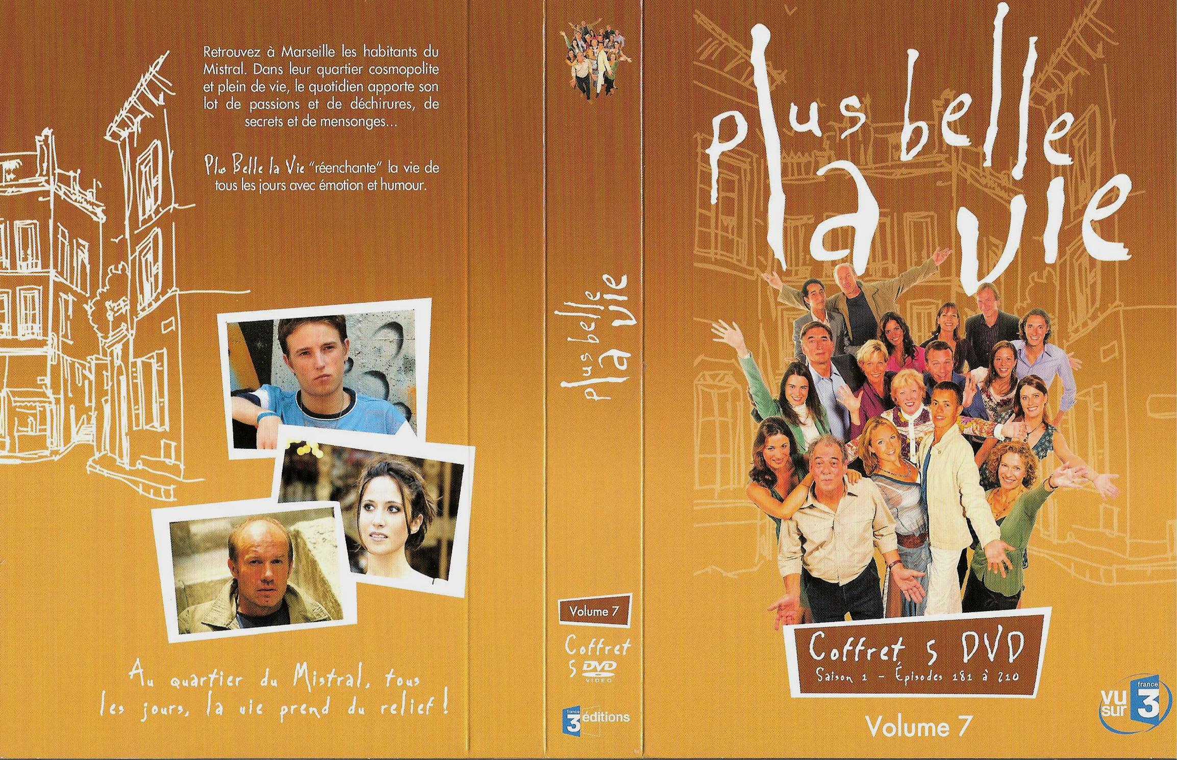 Jaquette DVD Plus belle la vie Saison 01 vol 07 COFFRET