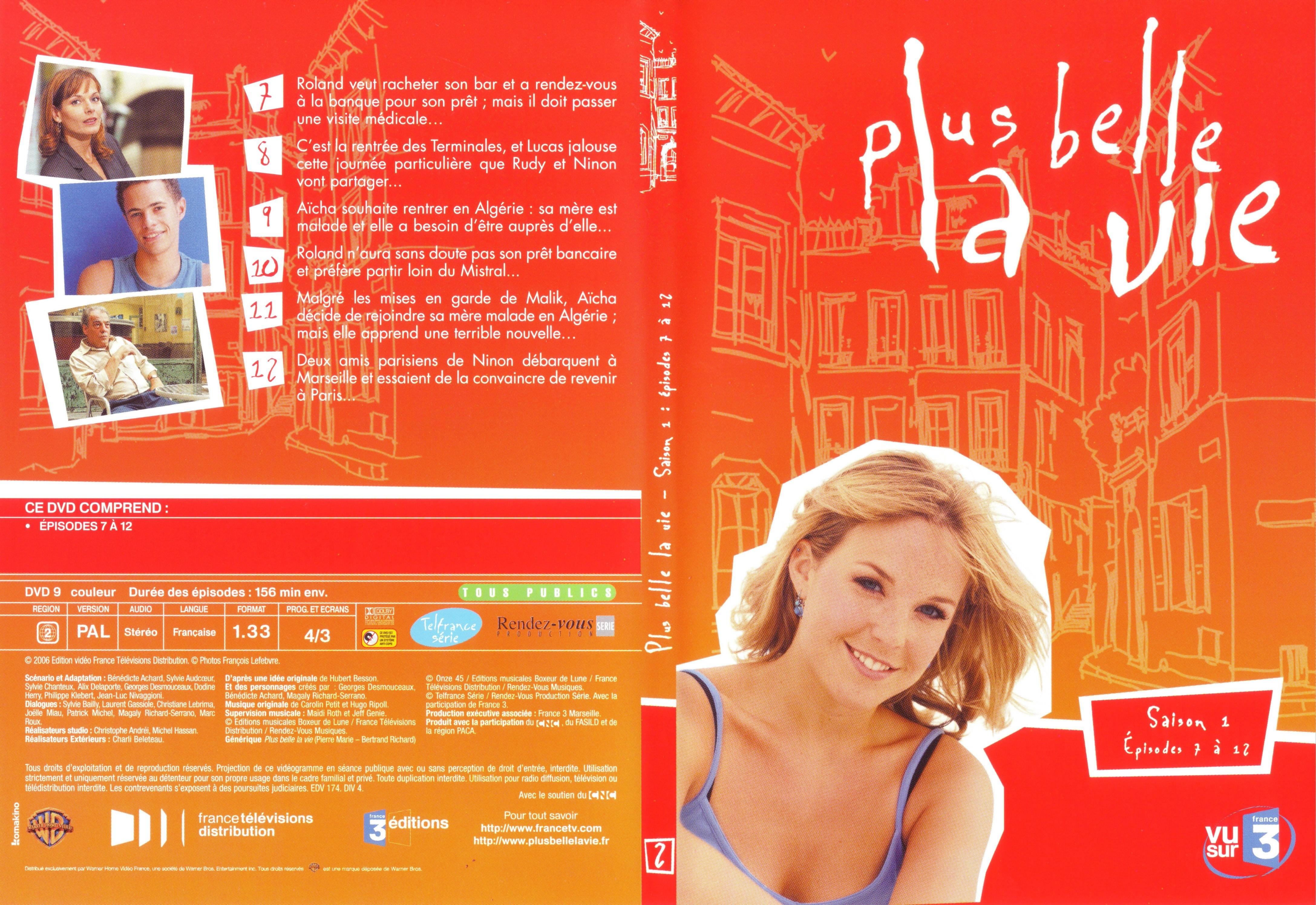 Jaquette DVD Plus belle la vie vol 01 DVD 2