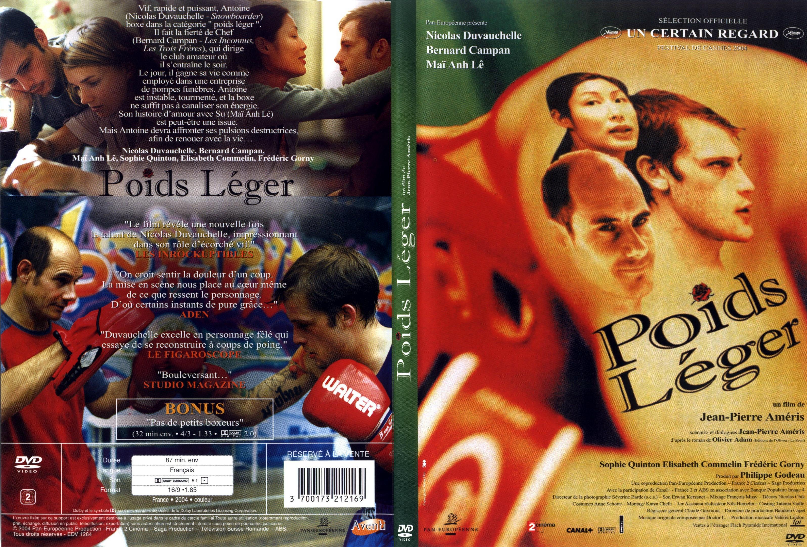 Jaquette DVD Poids leger - SLIM