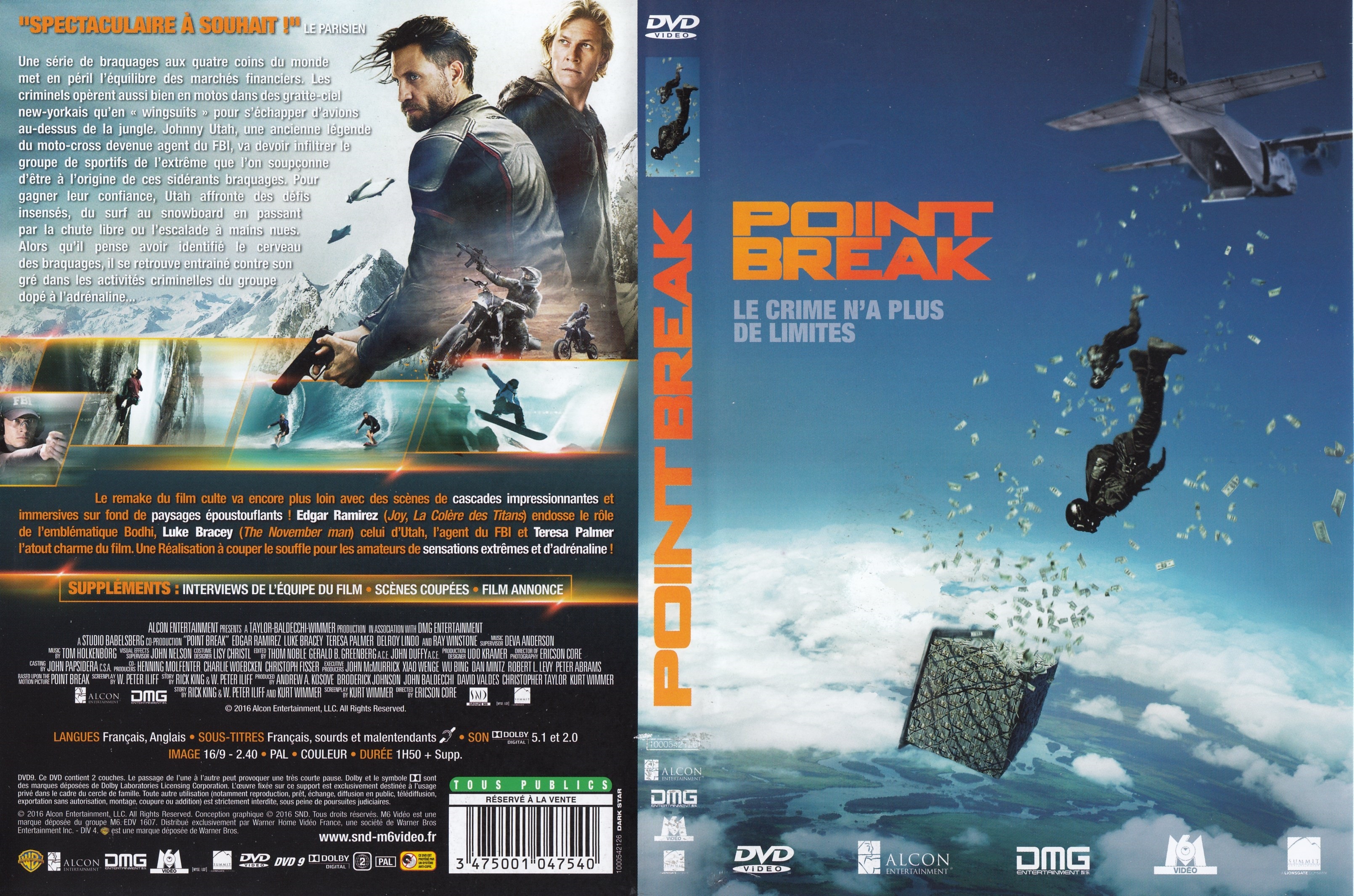 Jaquette DVD Point Break (2015)