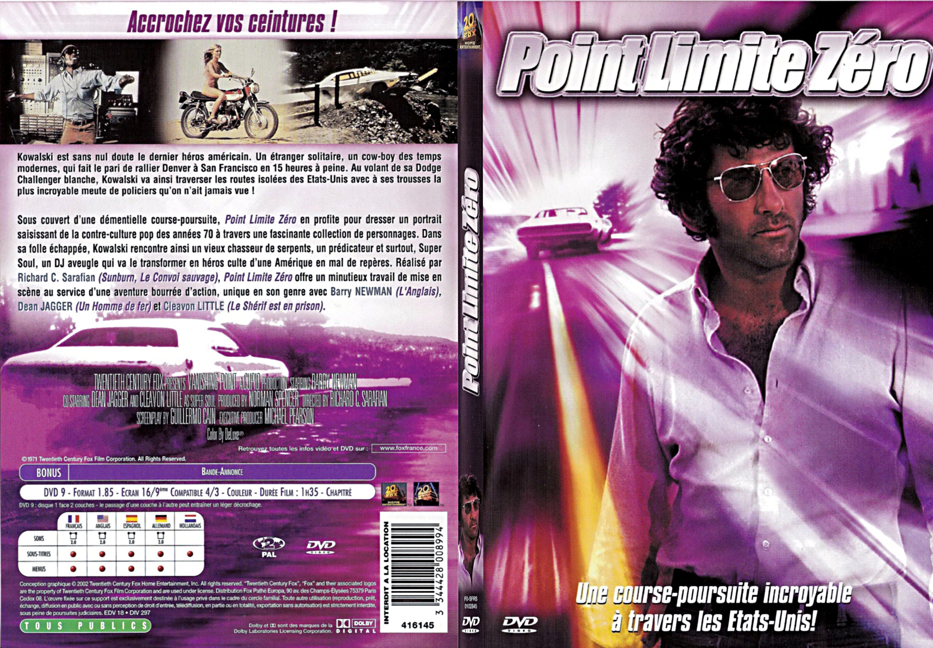 Jaquette DVD Point limite zero - SLIM