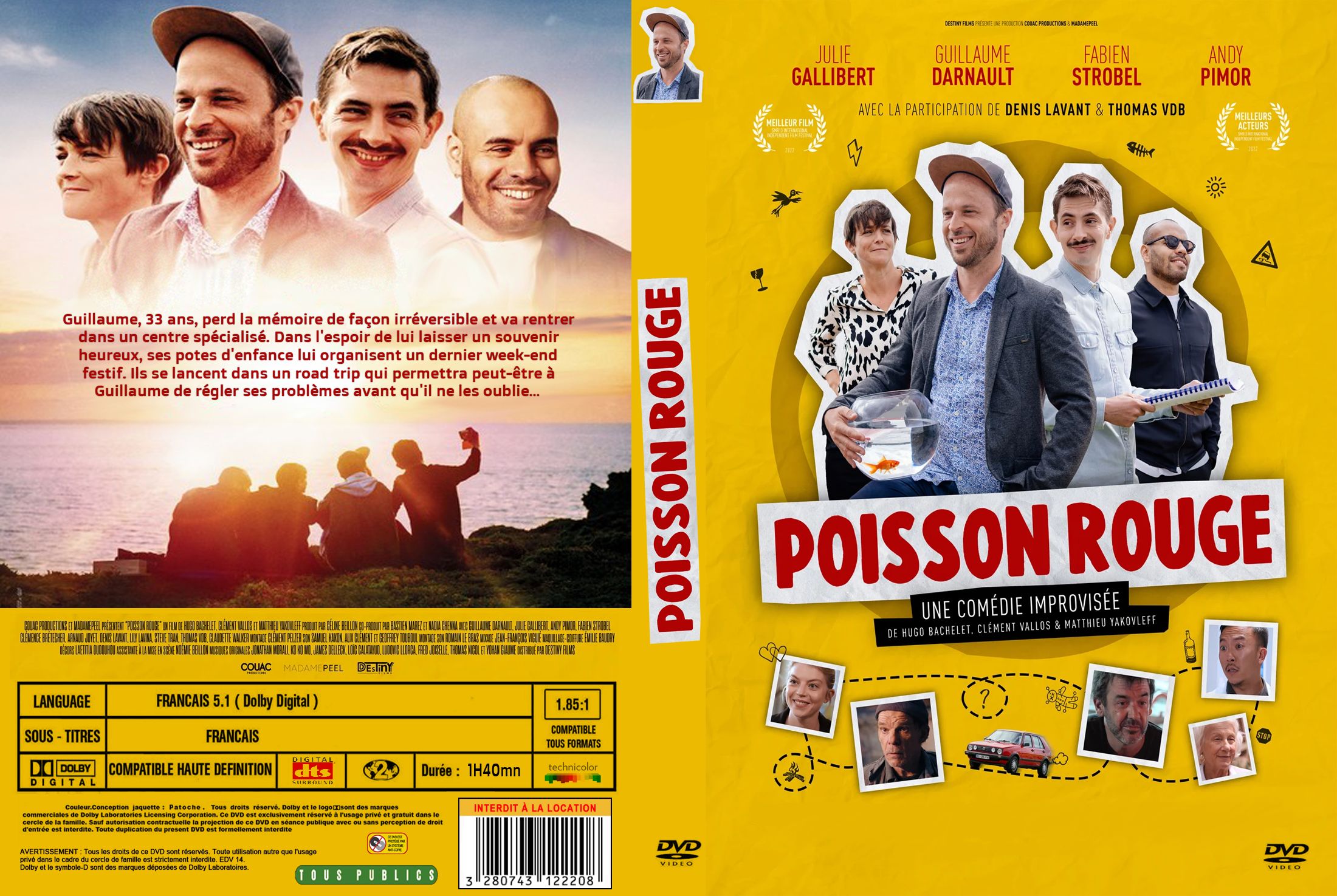Jaquette DVD Poisson rouge custom