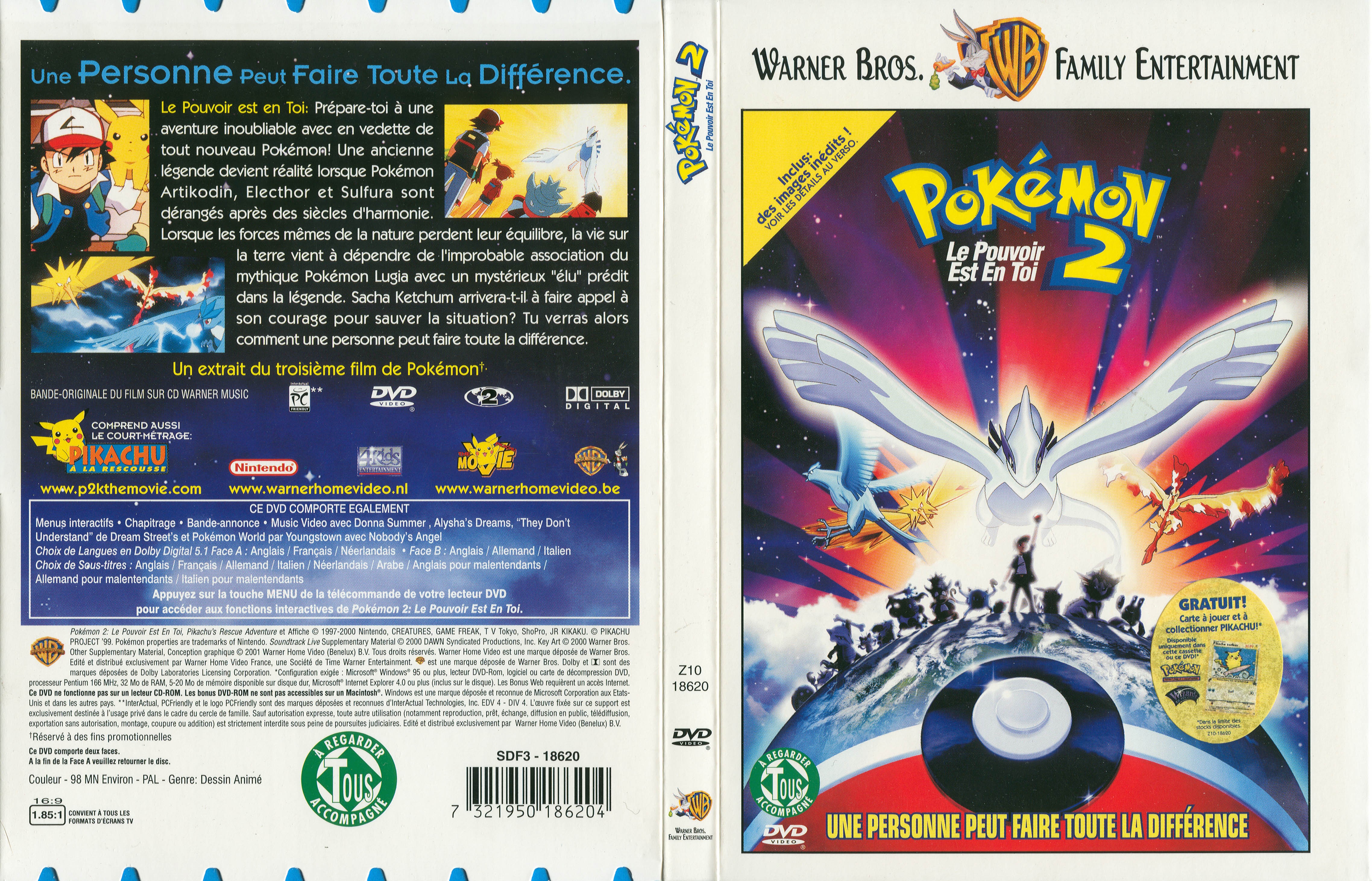 Jaquette DVD Pokemon 2 le pouvoir est en toi