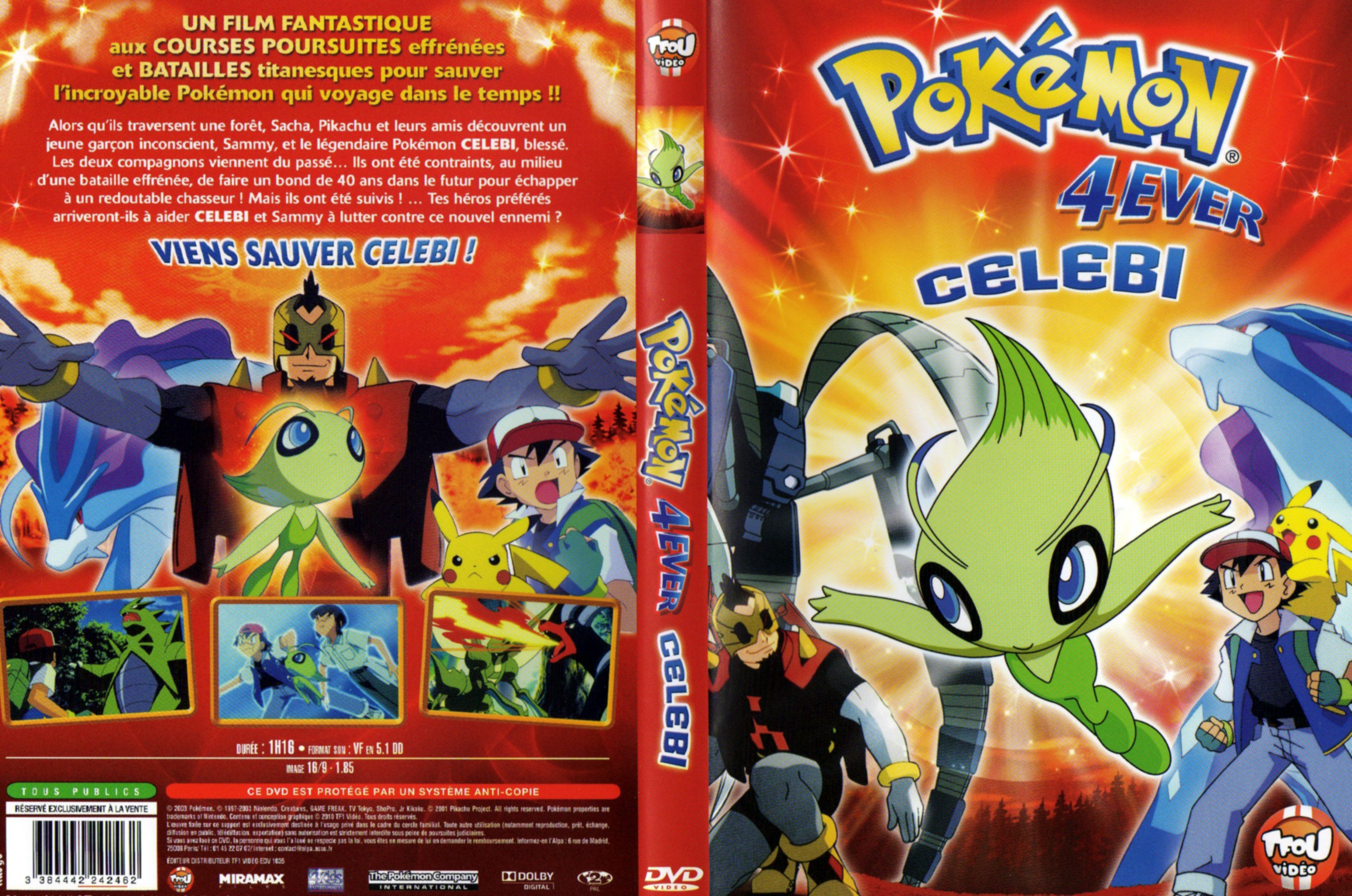Jaquette DVD Pokemon 4ever - Celebi 