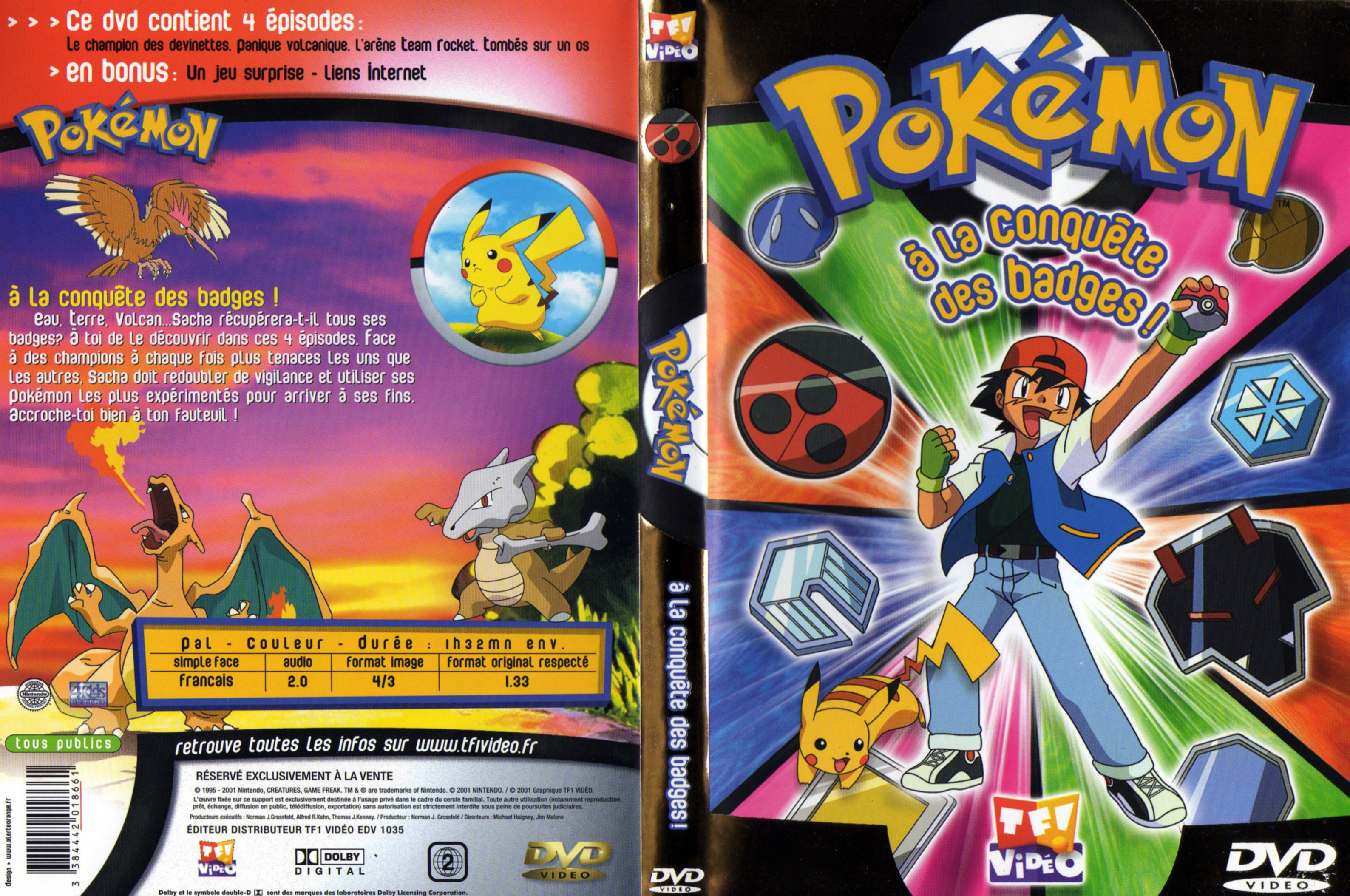 Jaquette DVD Pokemon - A la conquete des badges