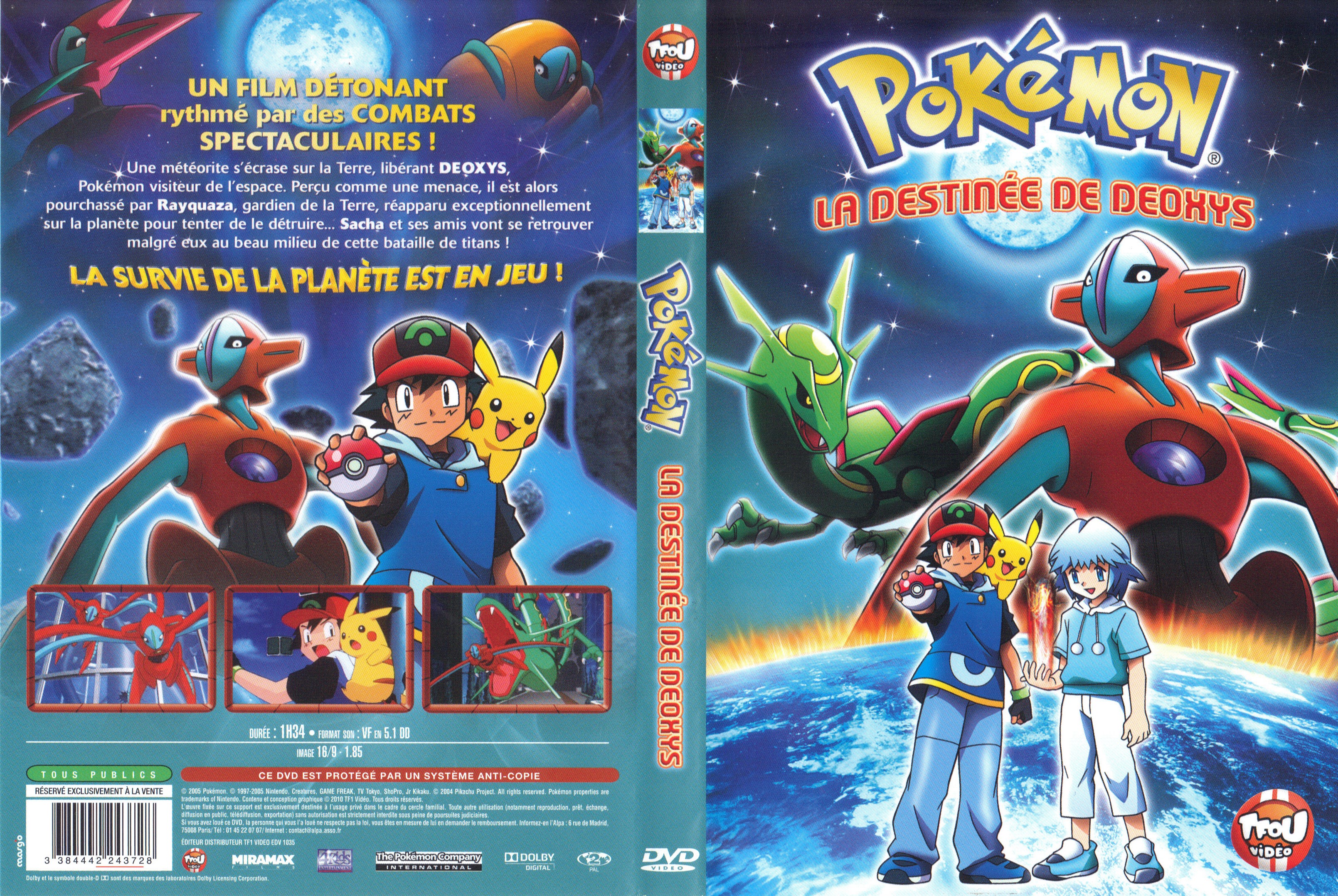 Jaquette DVD Pokemon - La Destine de Deoxys