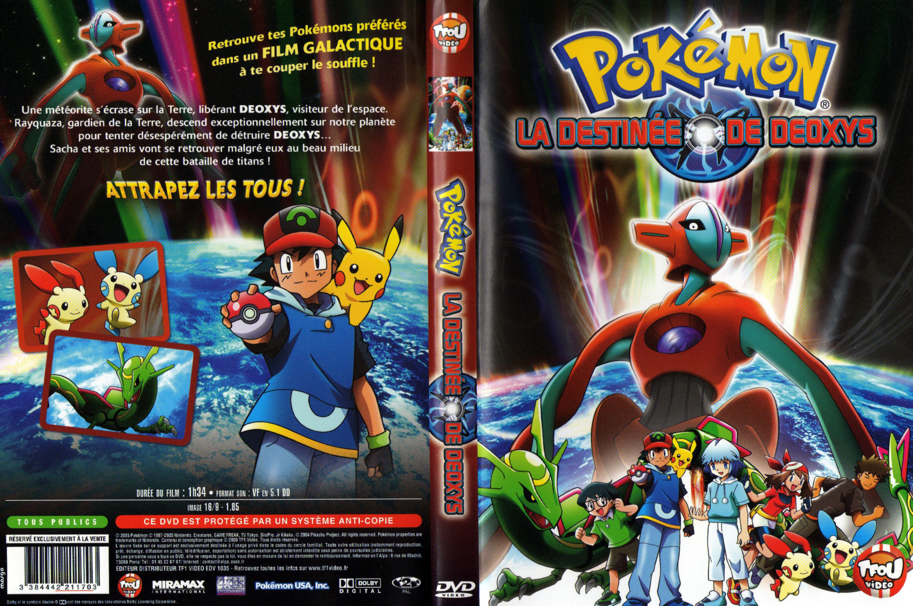 Jaquette DVD Pokemon - La destine des Deoxys