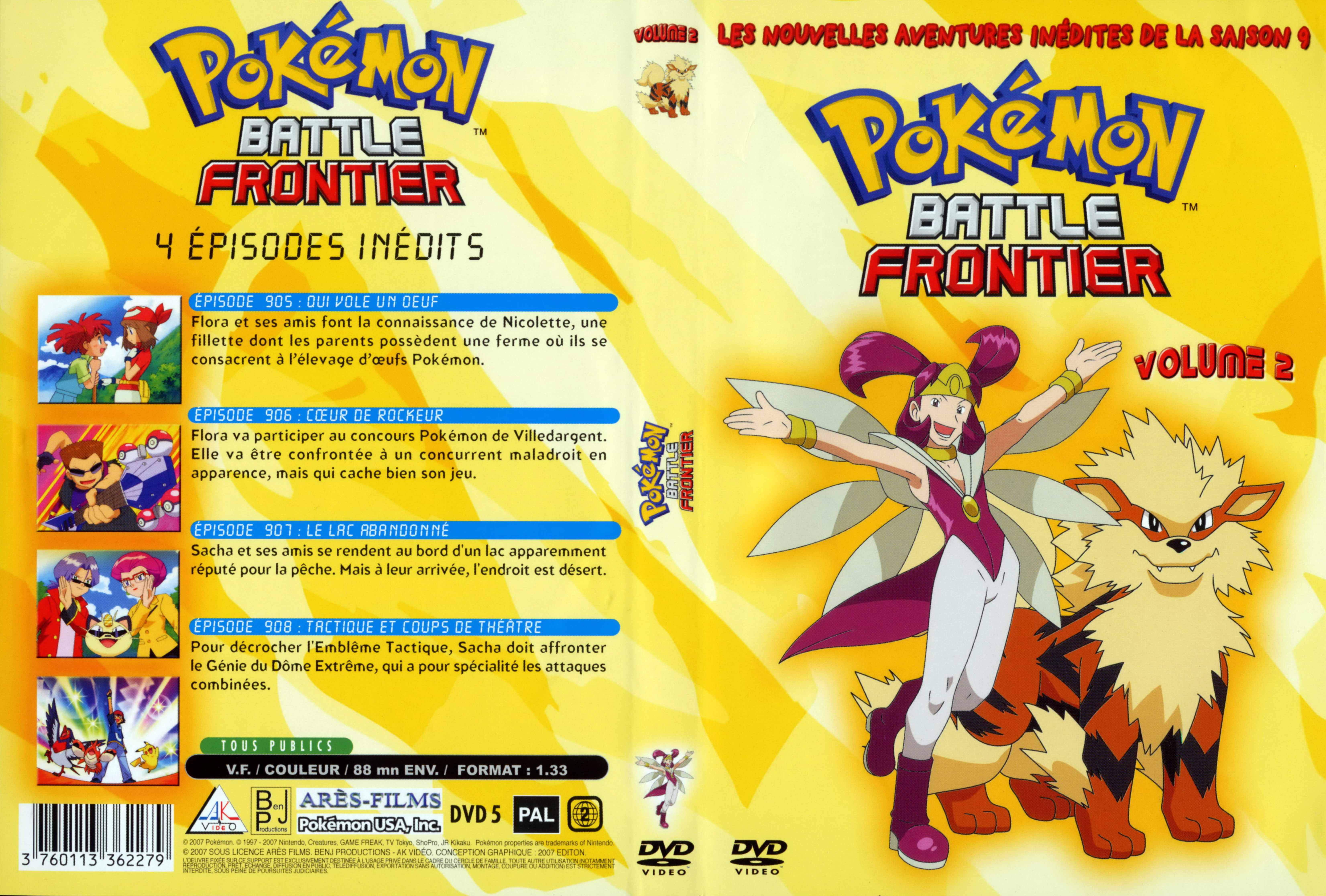 Jaquette DVD Pokemon battle frontier Saison 09 DVD 2