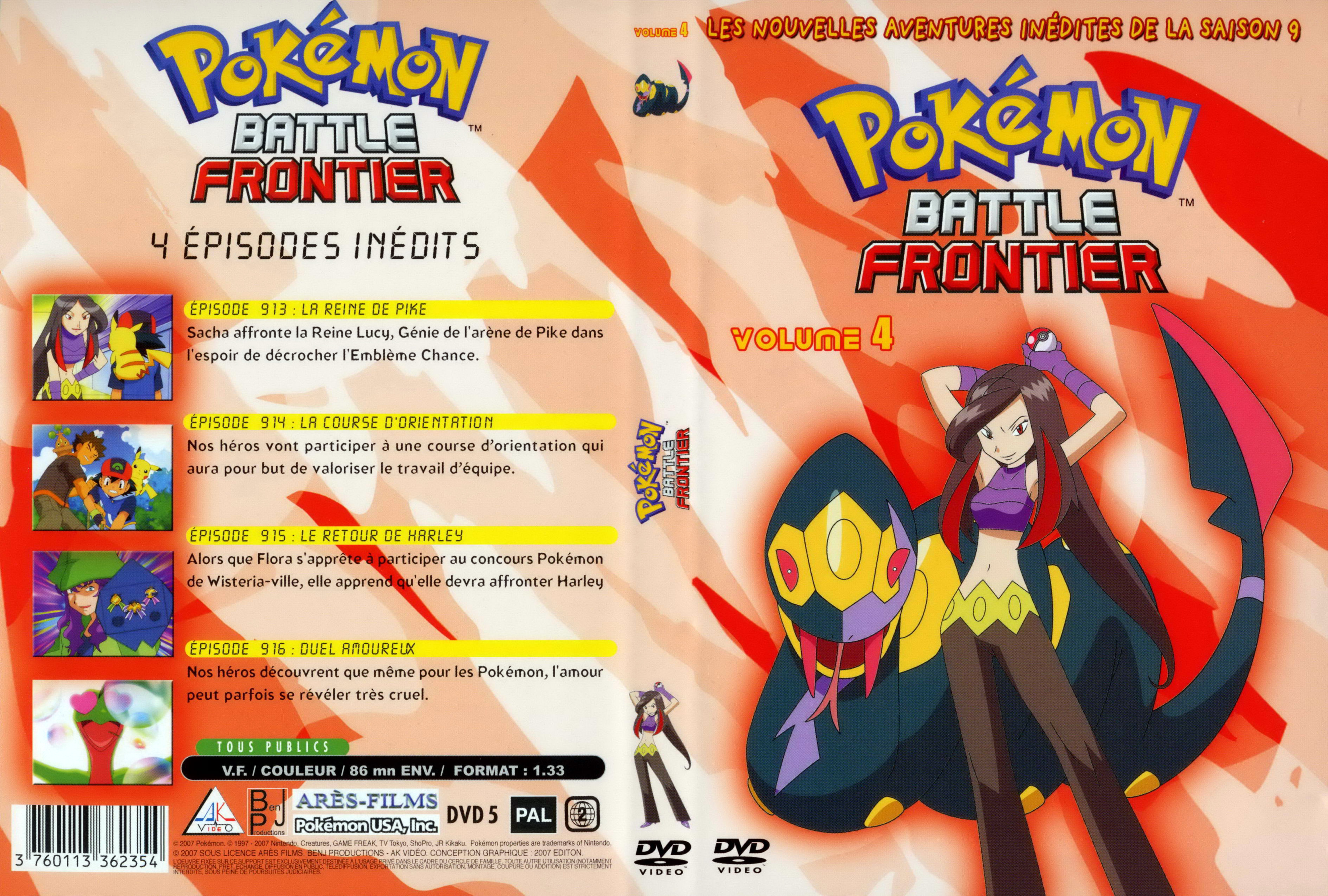 Jaquette DVD Pokemon battle frontier Saison 09 DVD 4