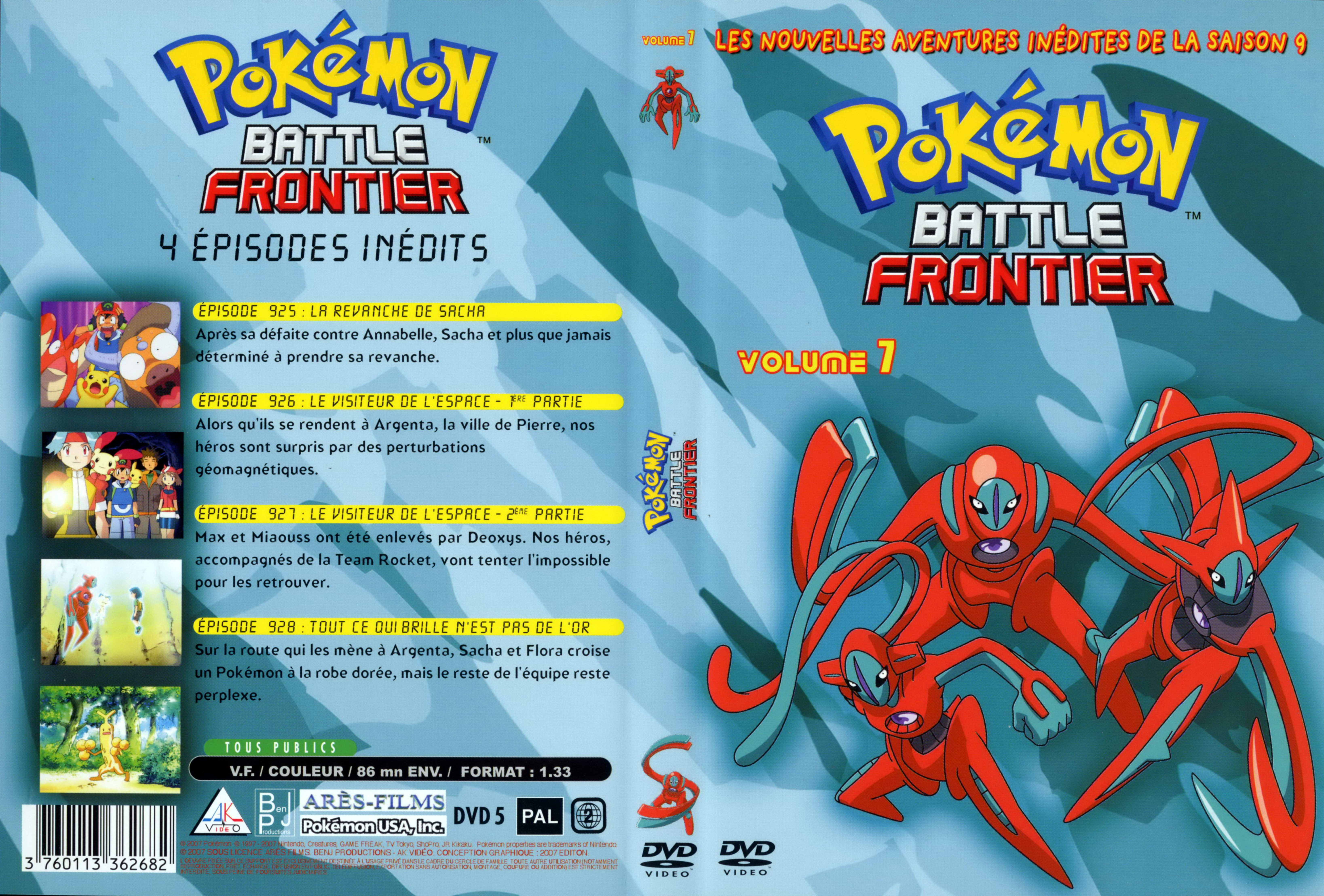 Jaquette DVD Pokemon battle frontier Saison 09 DVD 7