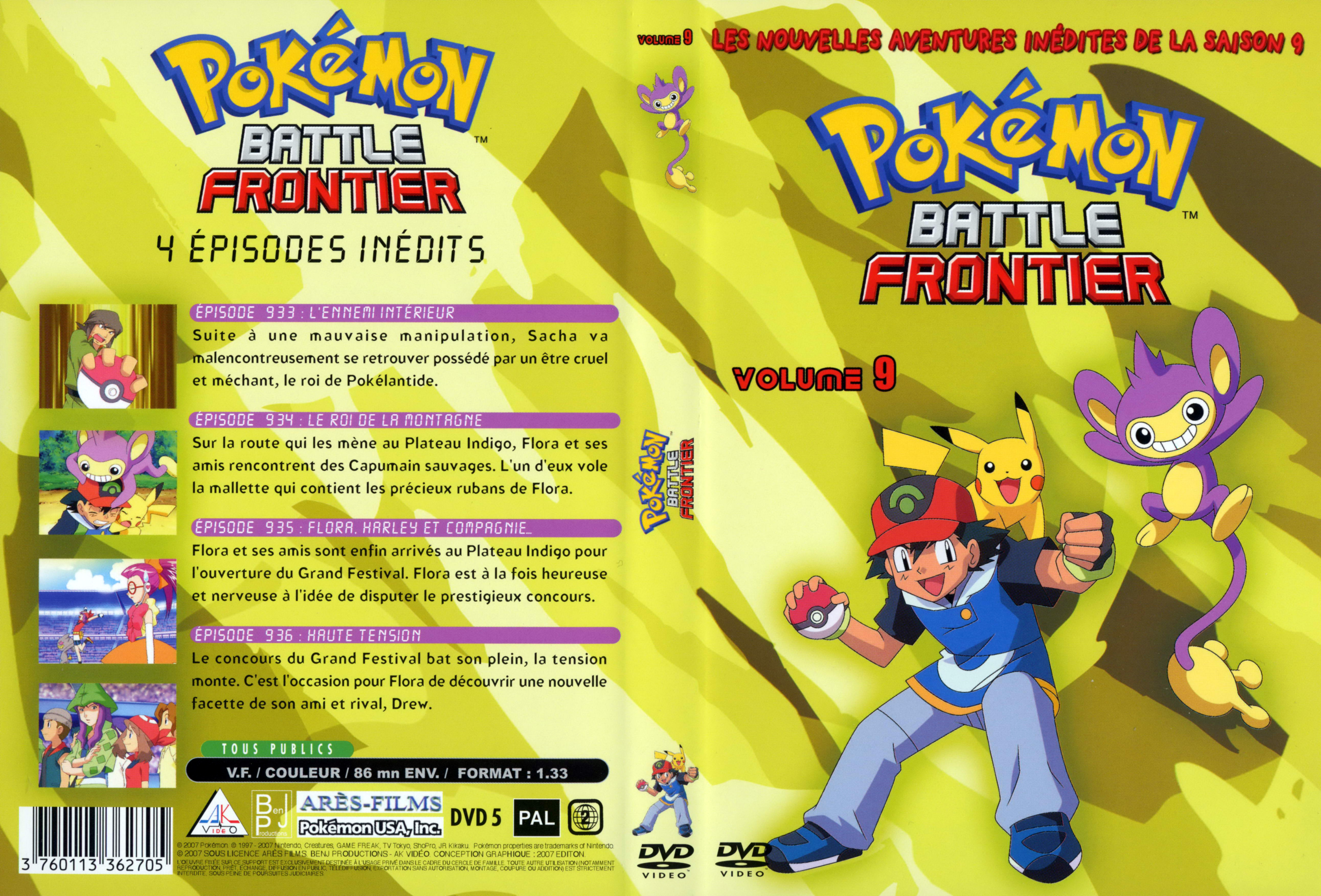 Jaquette DVD Pokemon battle frontier Saison 09 DVD 9