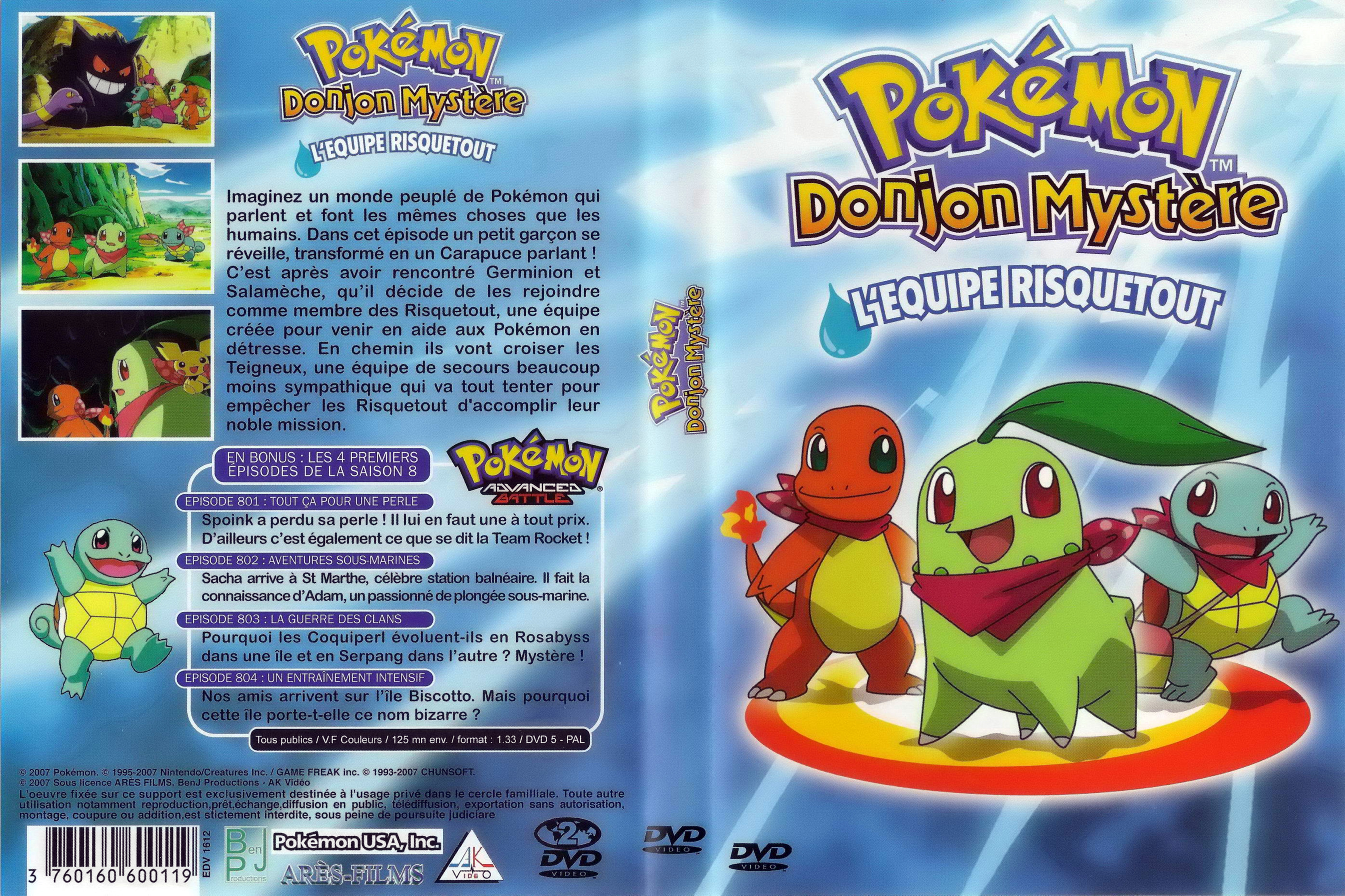 Jaquette DVD Pokemon donjon - mystre l