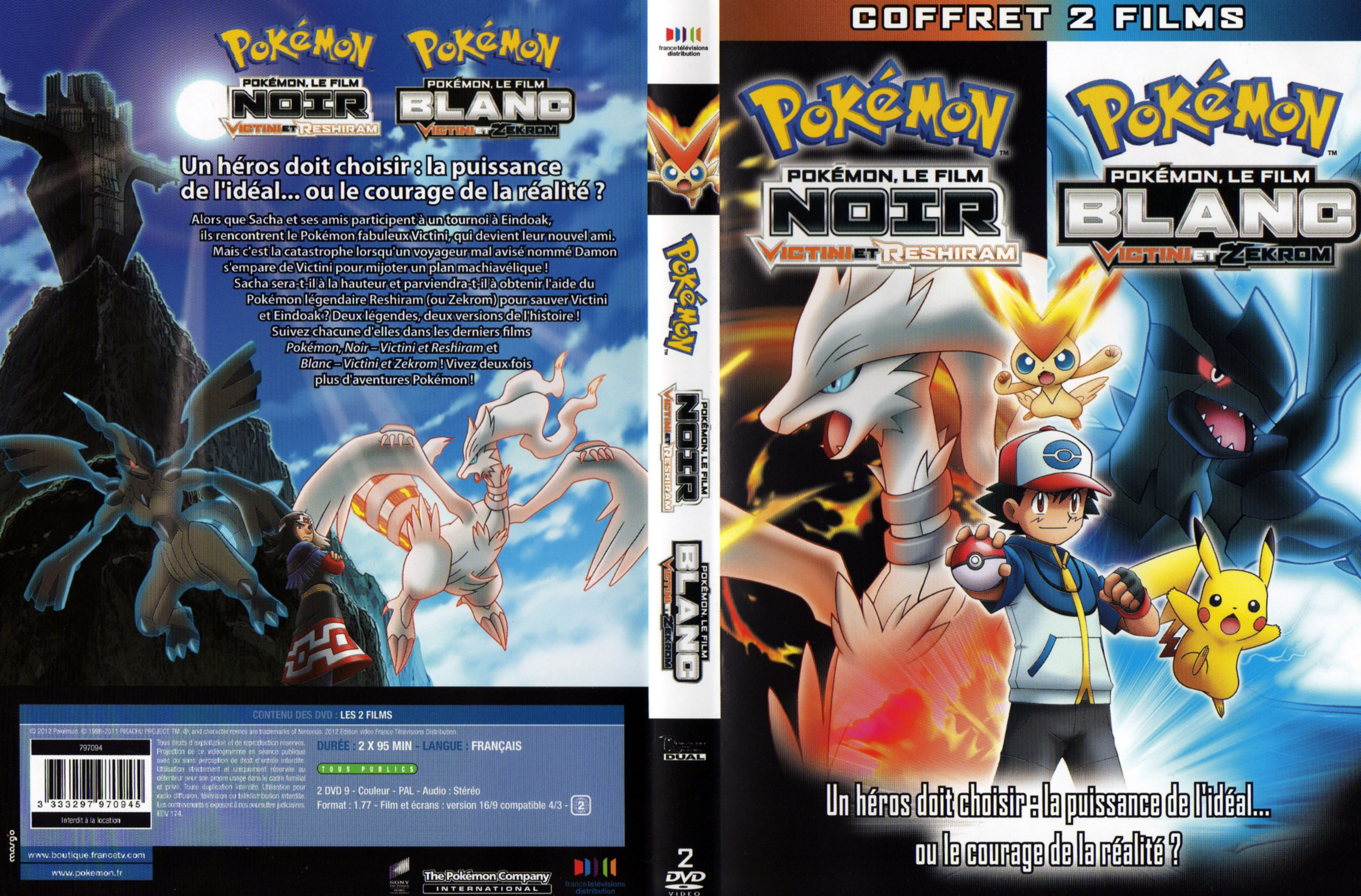 Jaquette DVD Pokemon le film noir et blanc