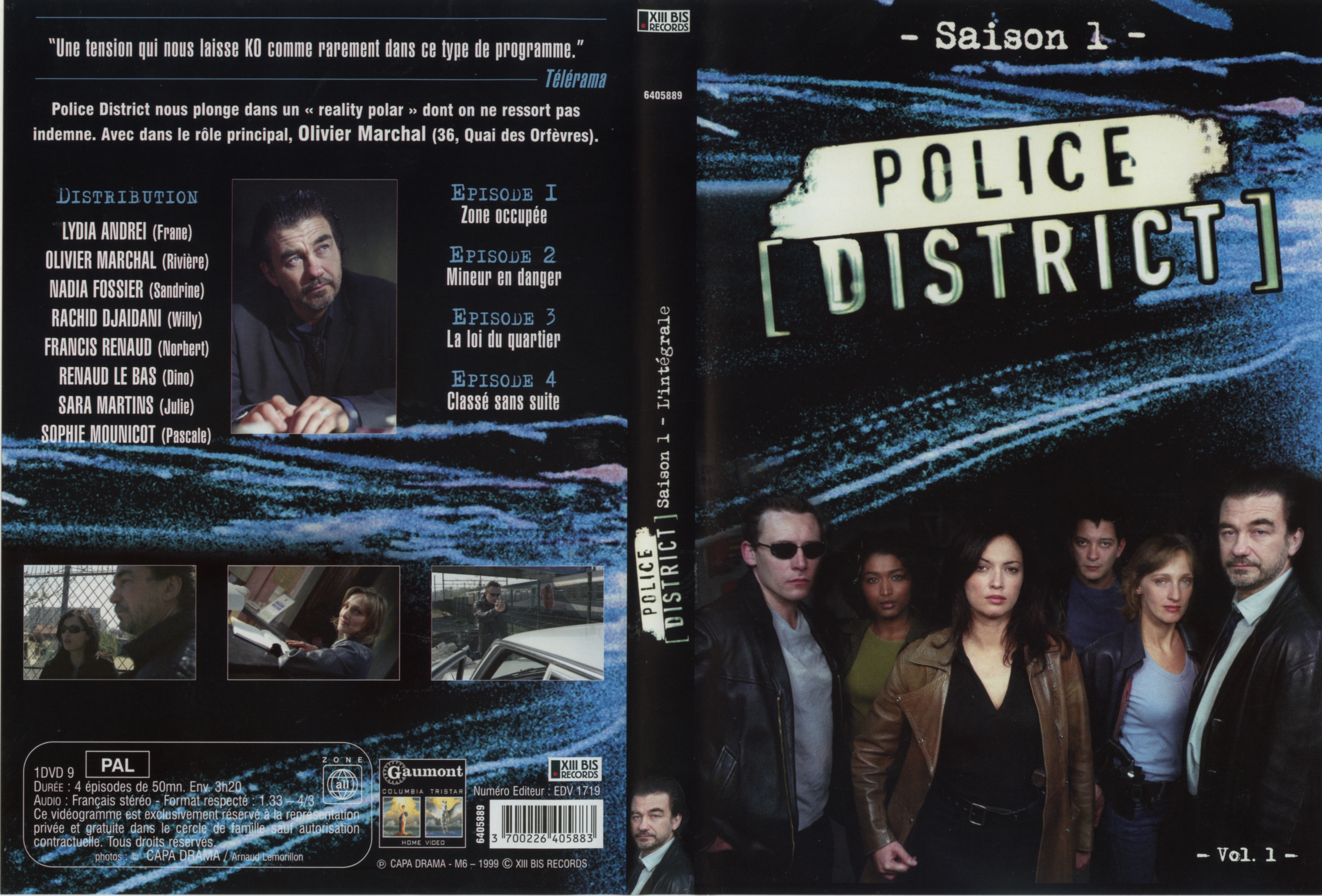 Jaquette DVD Police District Saison 1 vol 1
