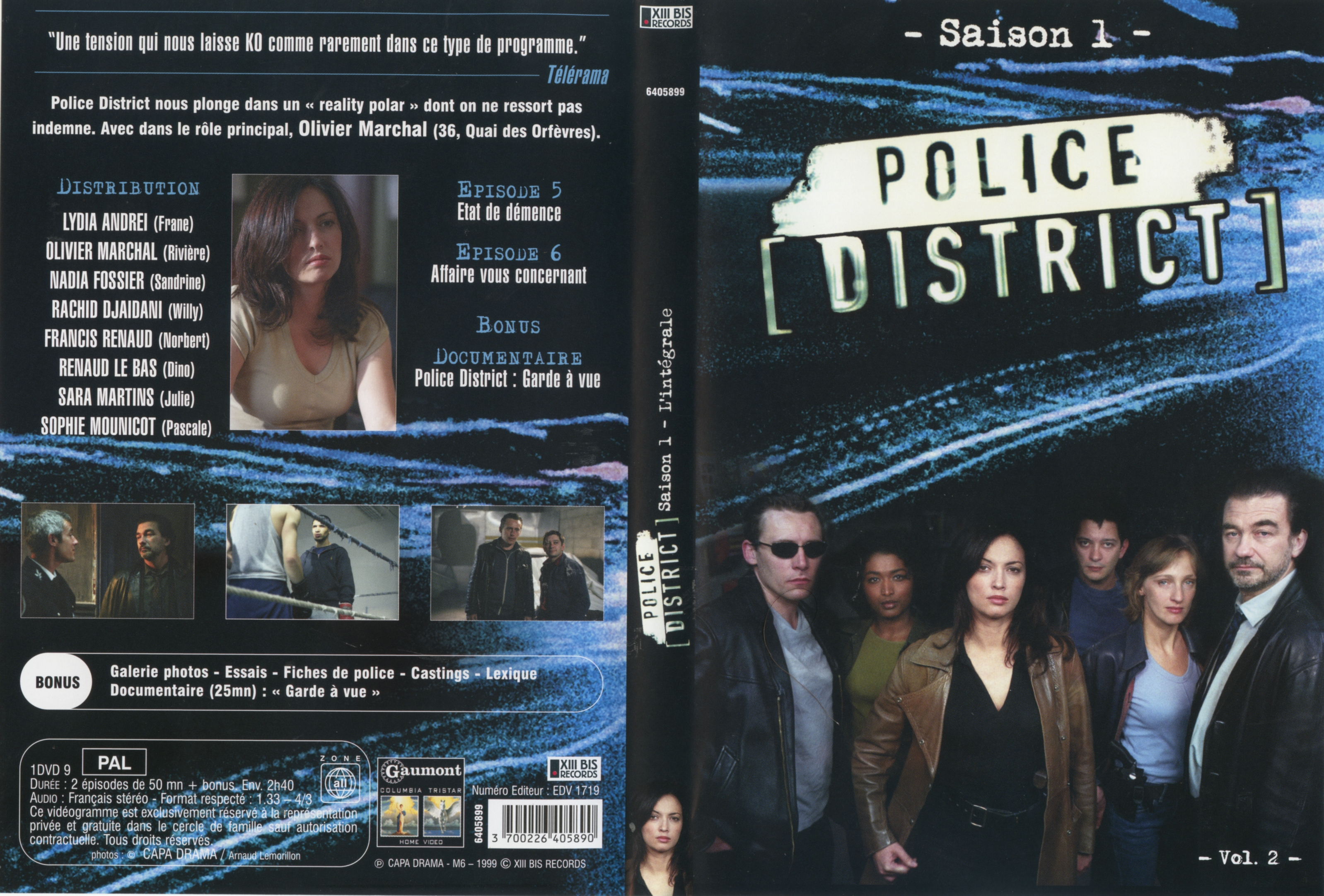 Jaquette DVD Police District Saison 1 vol 2