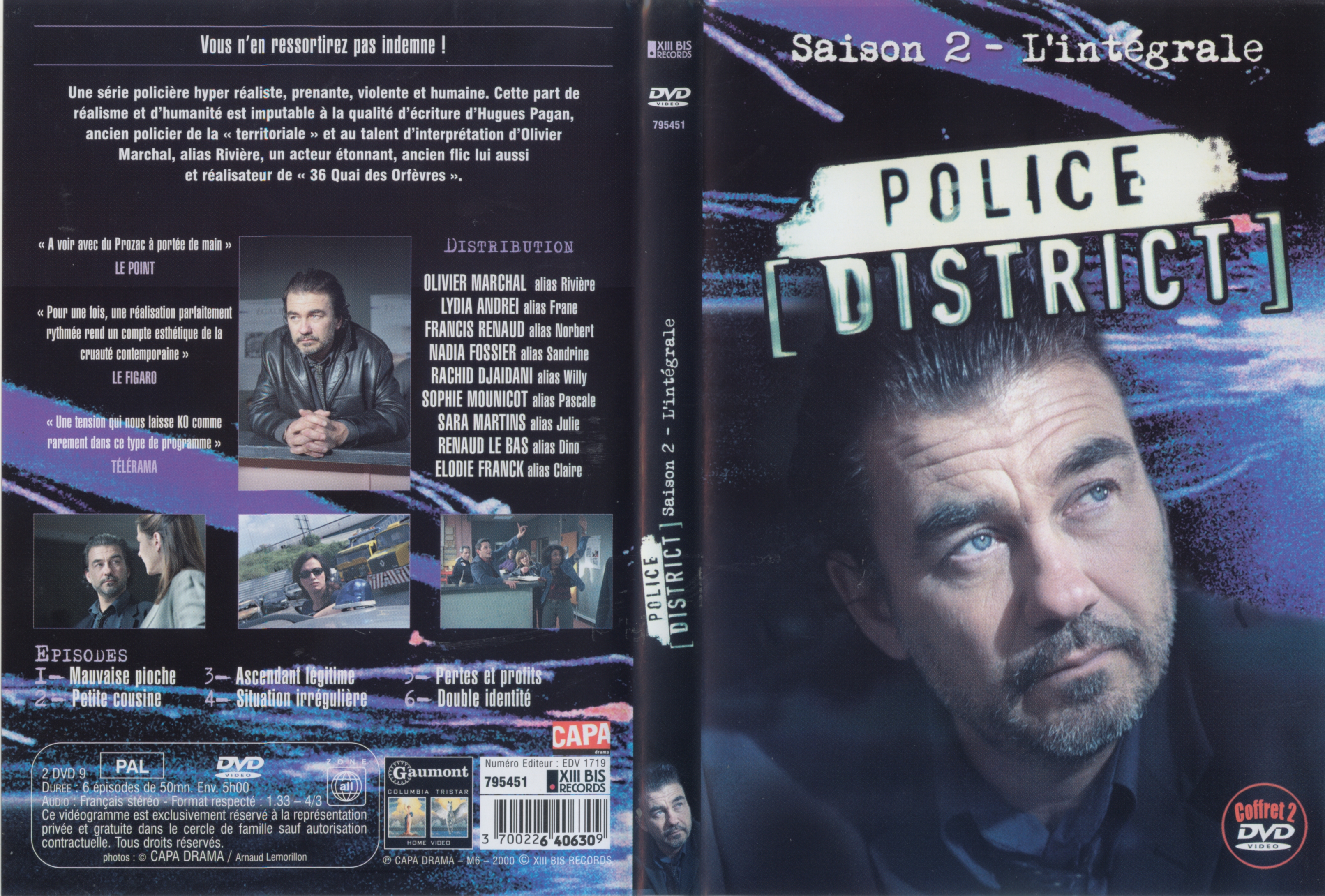 Jaquette DVD Police District Saison 2 COFFRET