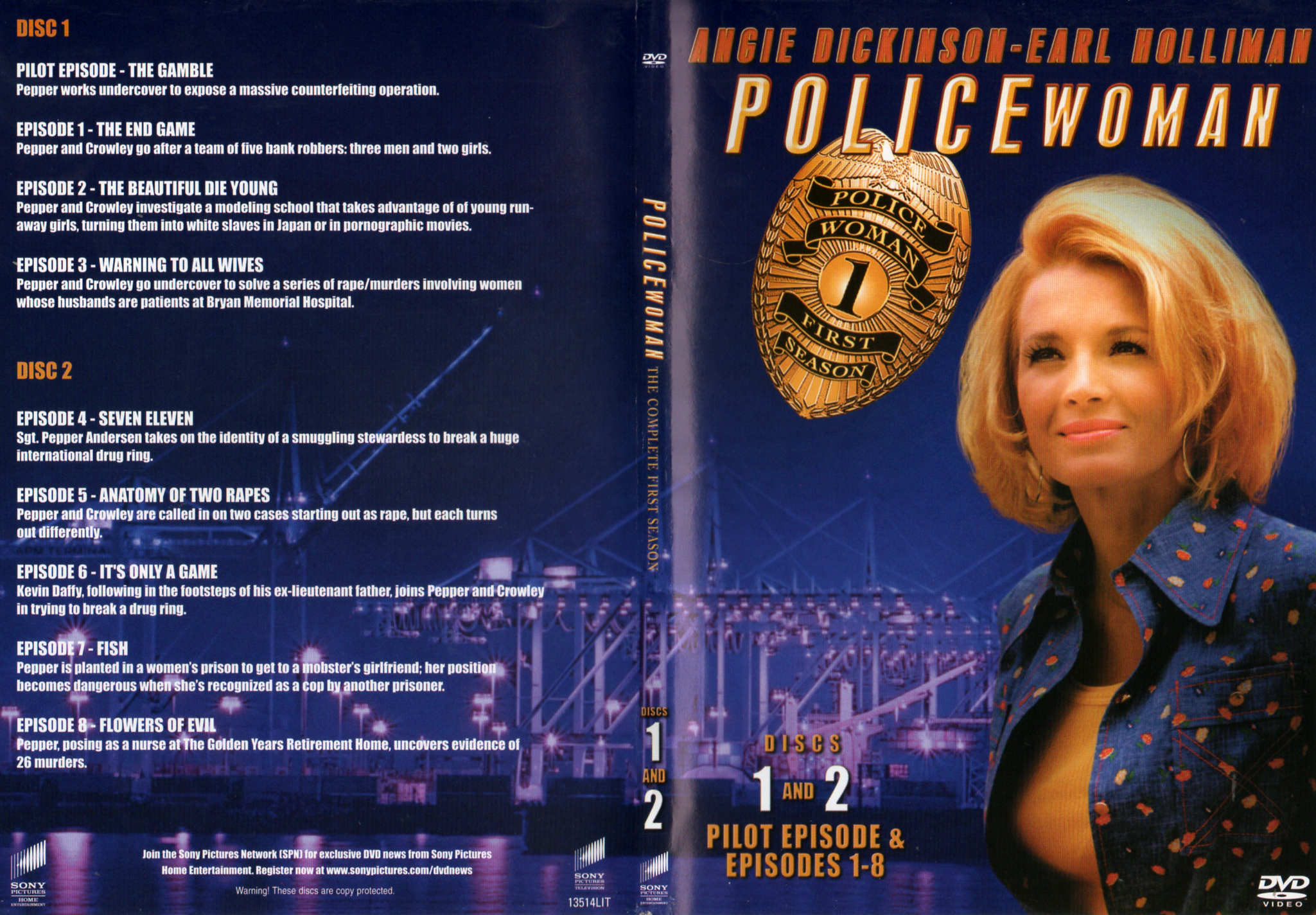 Jaquette DVD Police Woman Saison 1 DVD 1 Zone 1