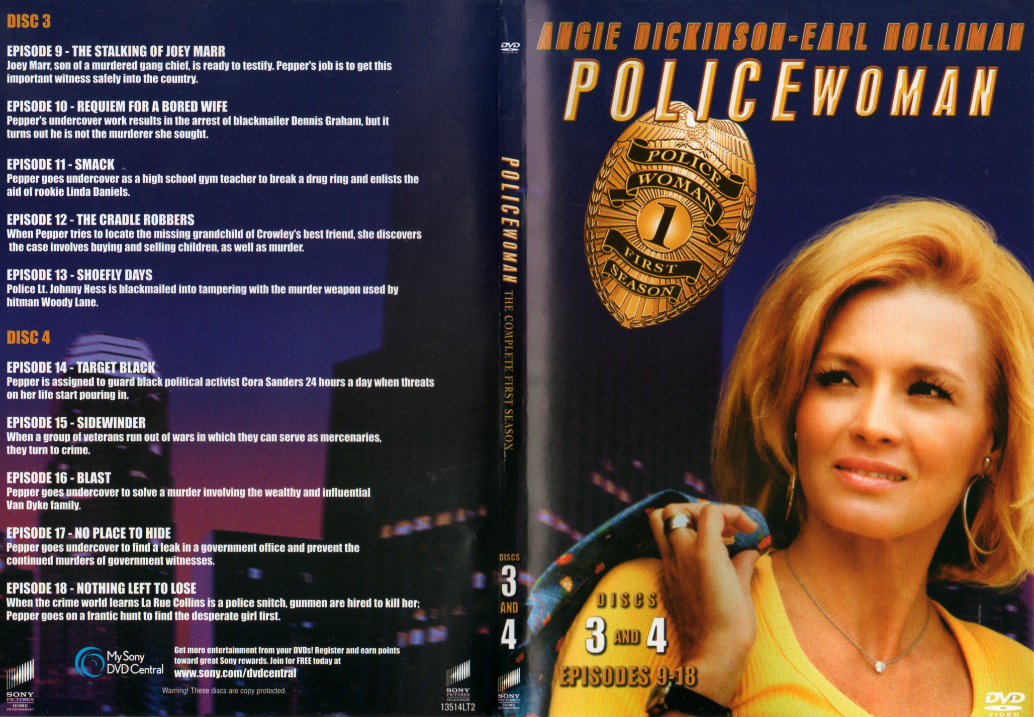 Jaquette DVD Police Woman Saison 1 DVD 2 Zone 1