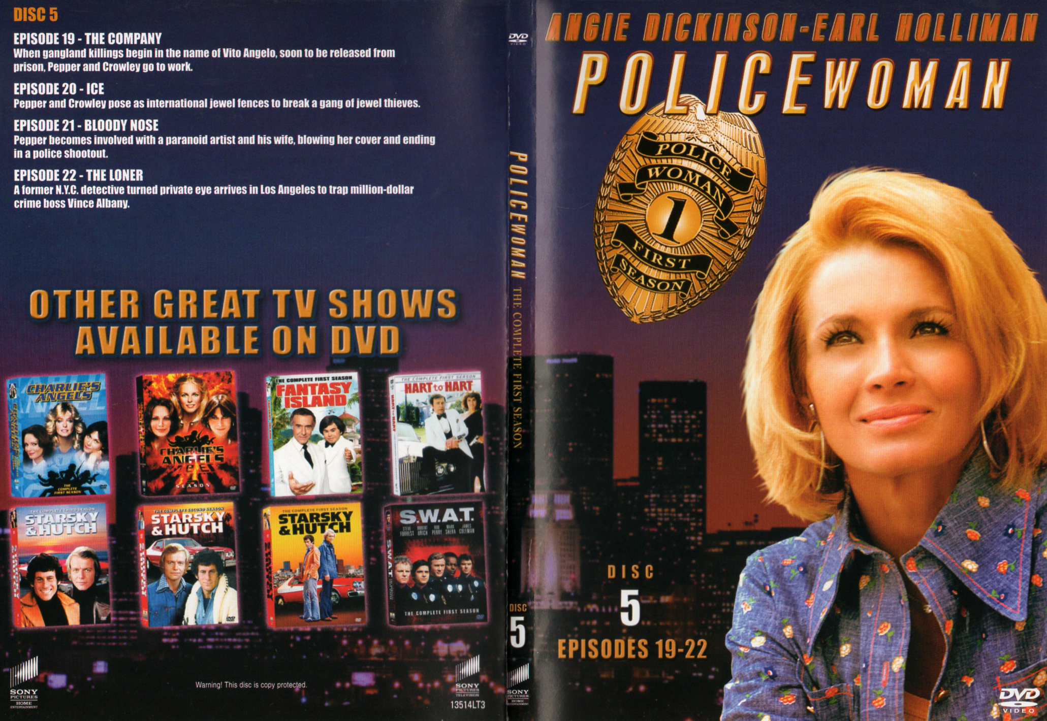 Jaquette DVD Police Woman Saison 1 DVD 3 Zone 1