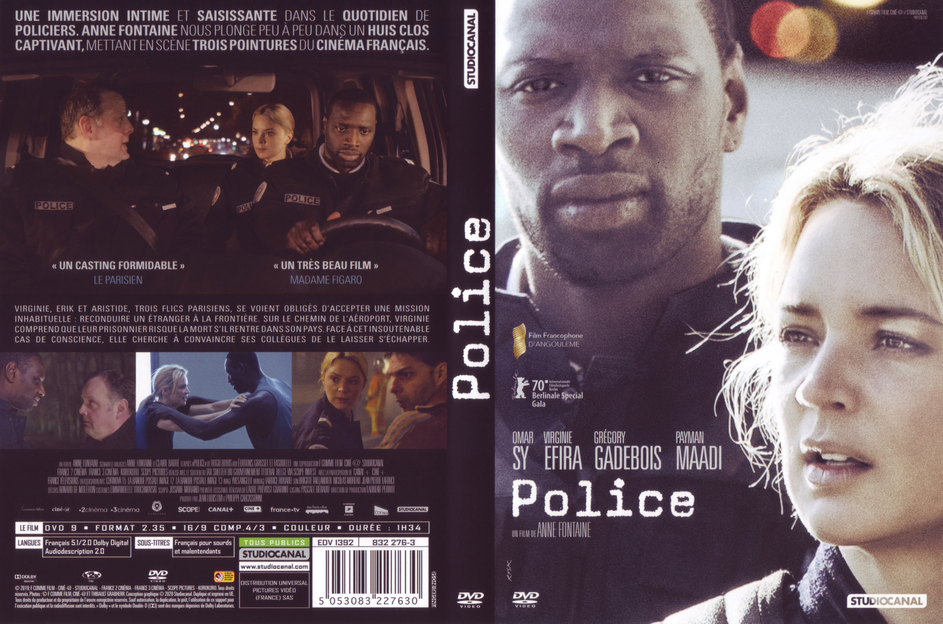 Jaquette DVD Police (2019)