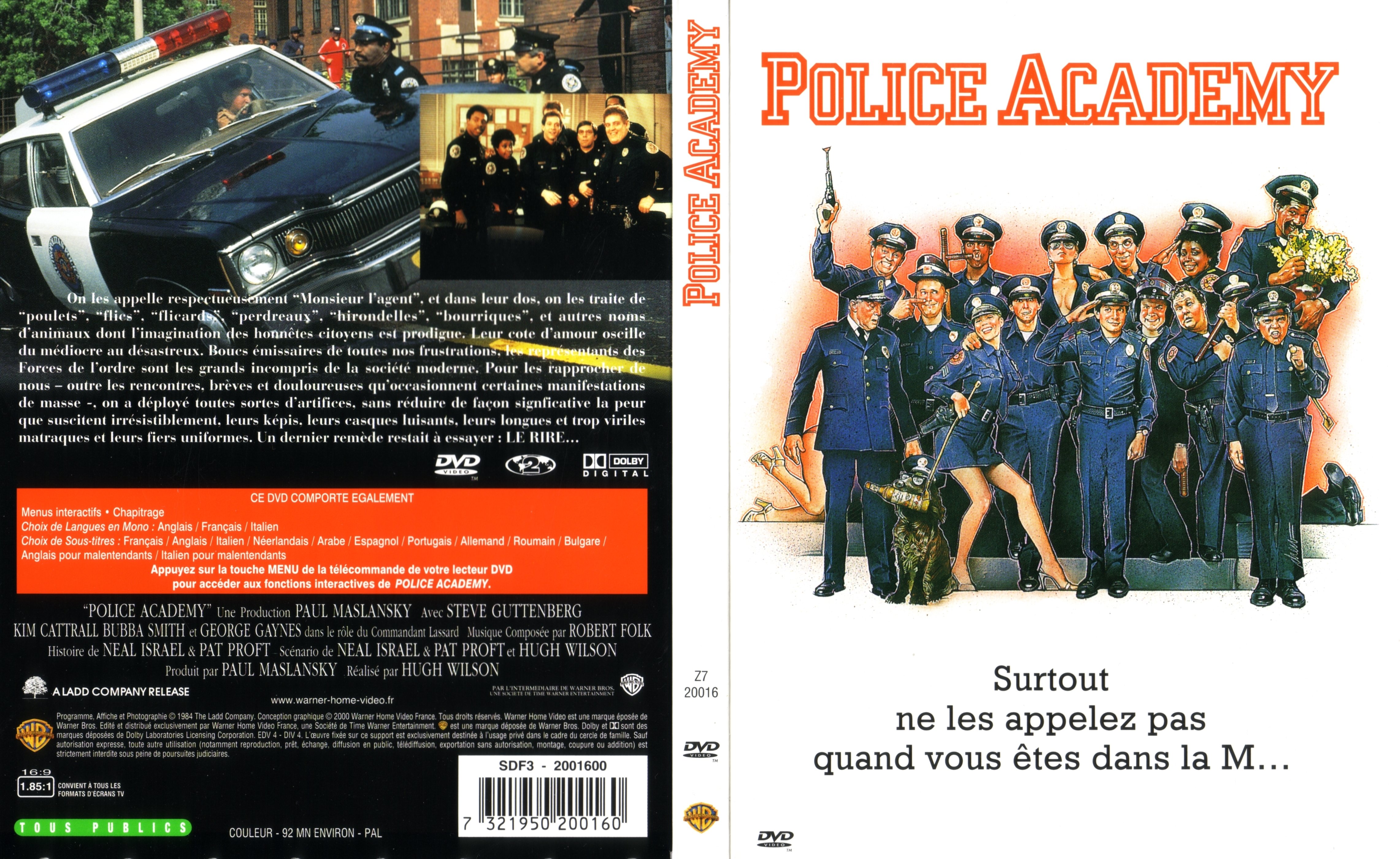 Jaquette DVD Police academy v2