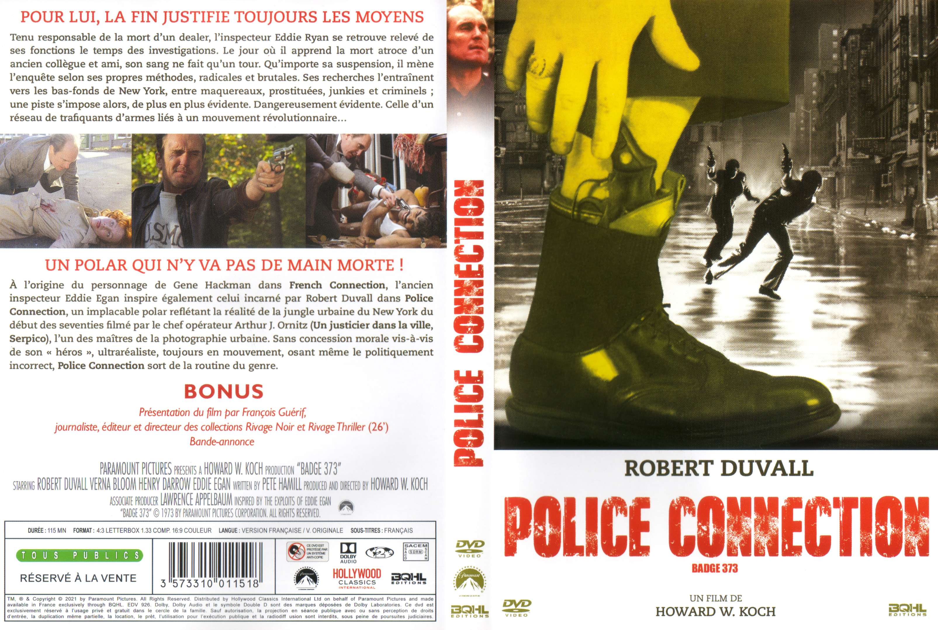 Jaquette DVD Police connection