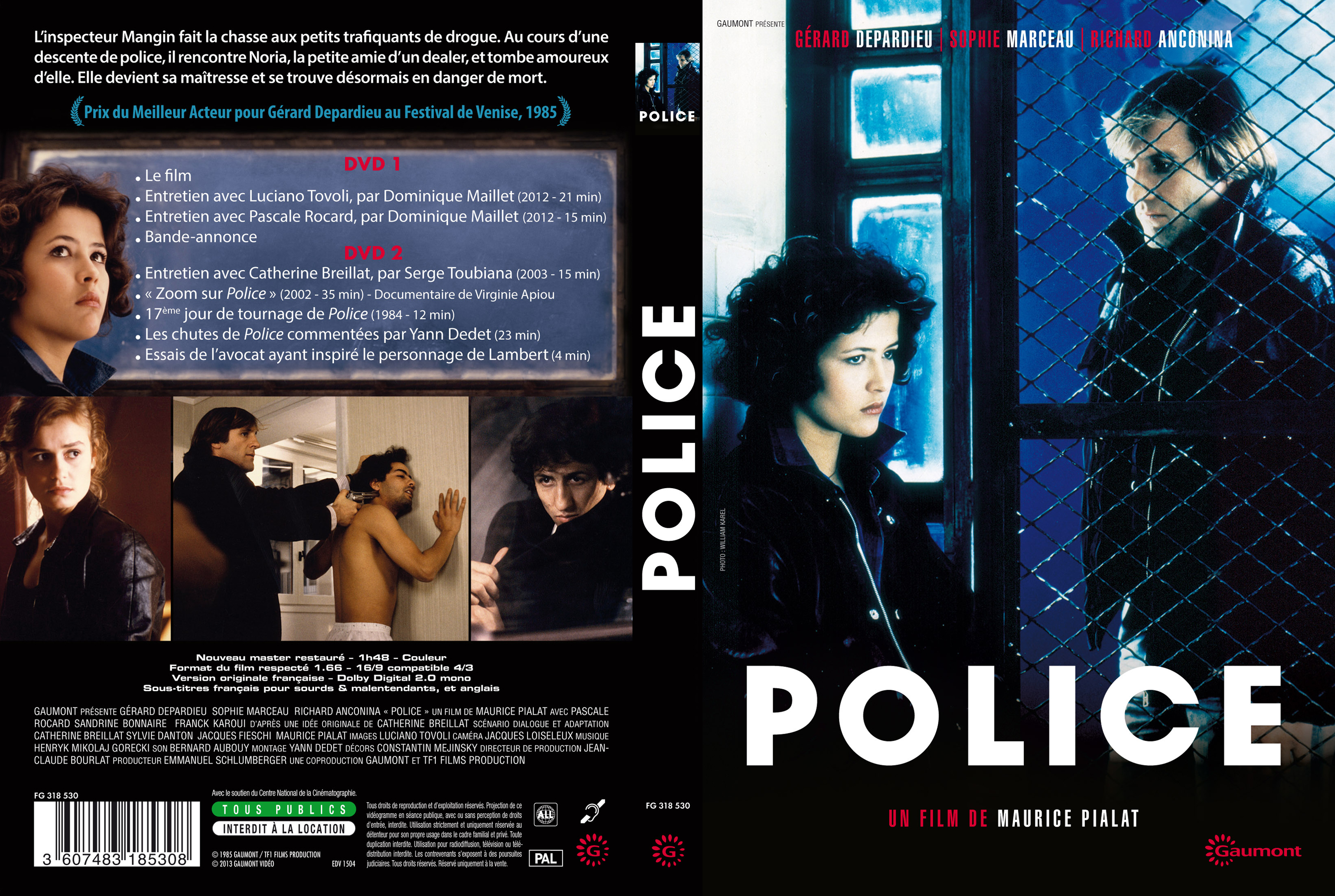 Jaquette DVD Police custom