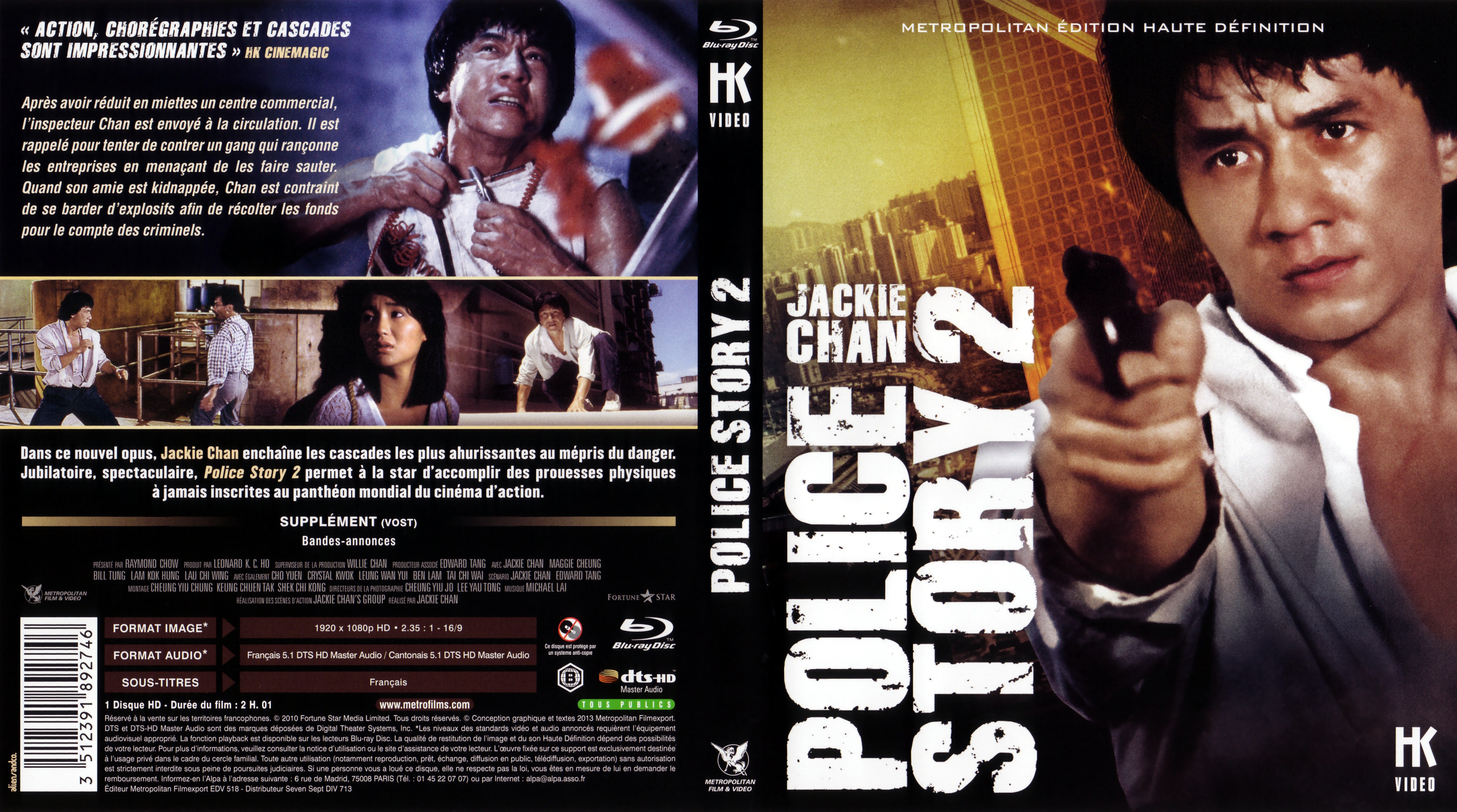 Jaquette DVD Police story 2 (BLU-RAY)