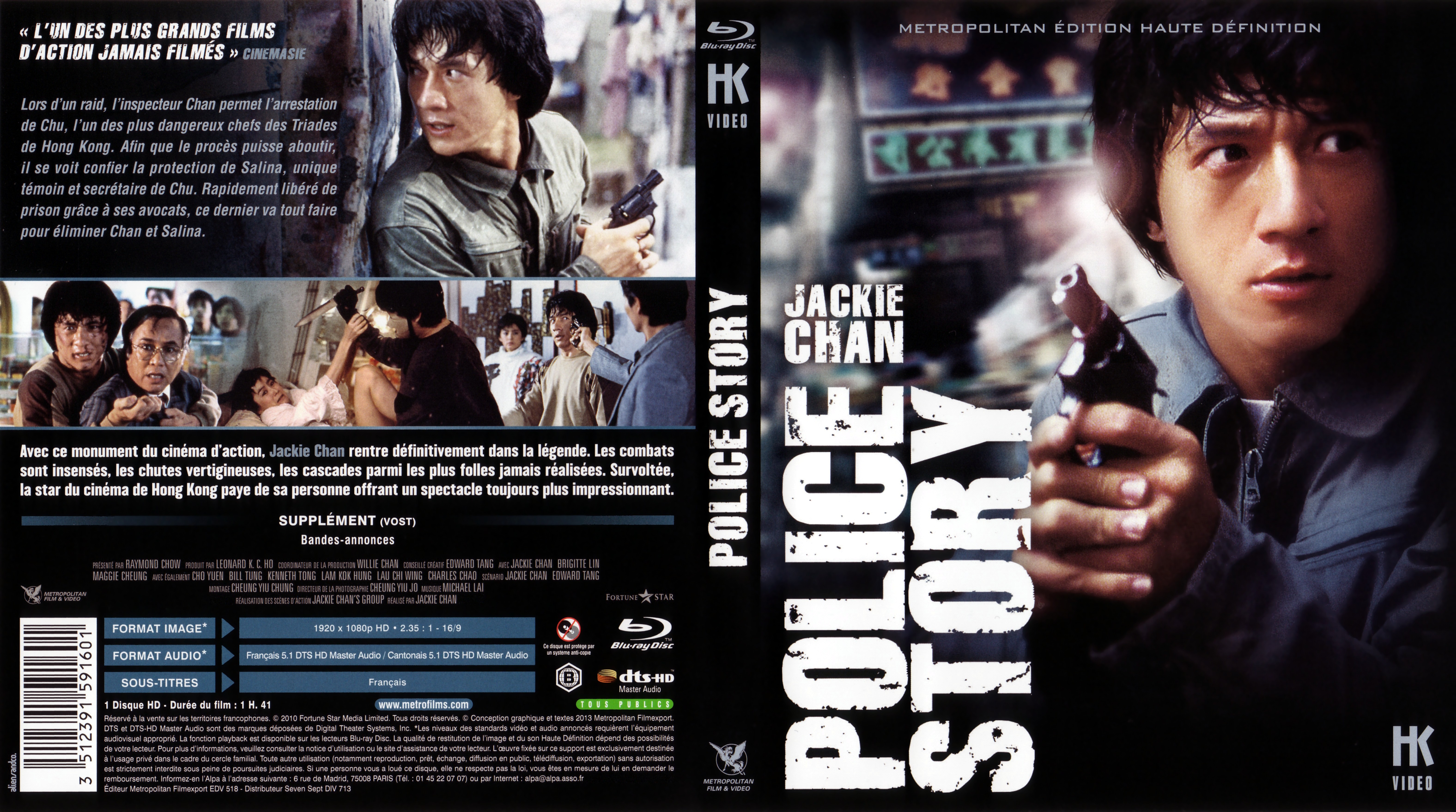 Jaquette DVD Police story (BLU-RAY)