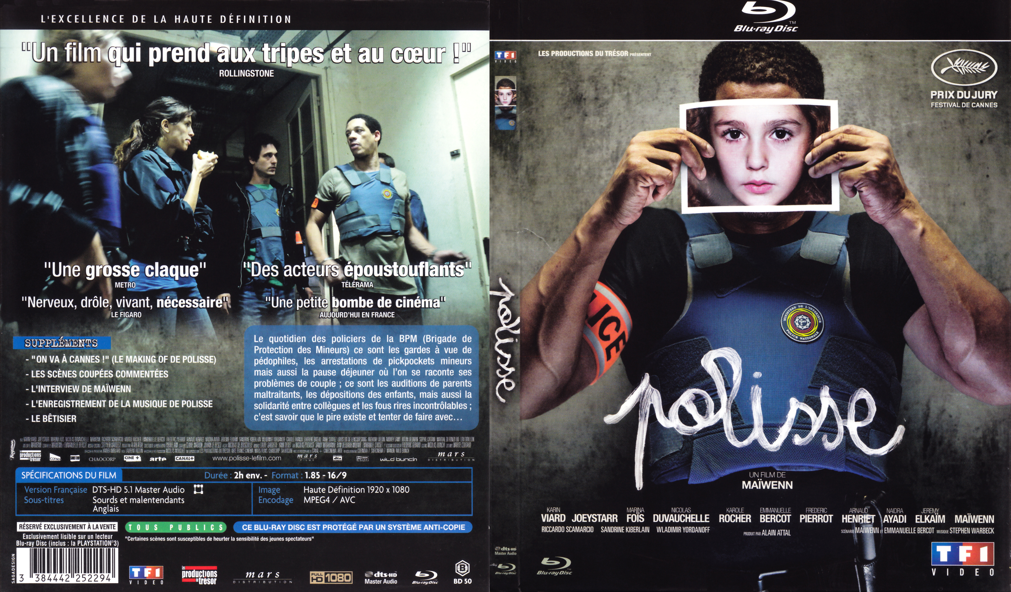 Jaquette DVD Polisse (BLU-RAY)