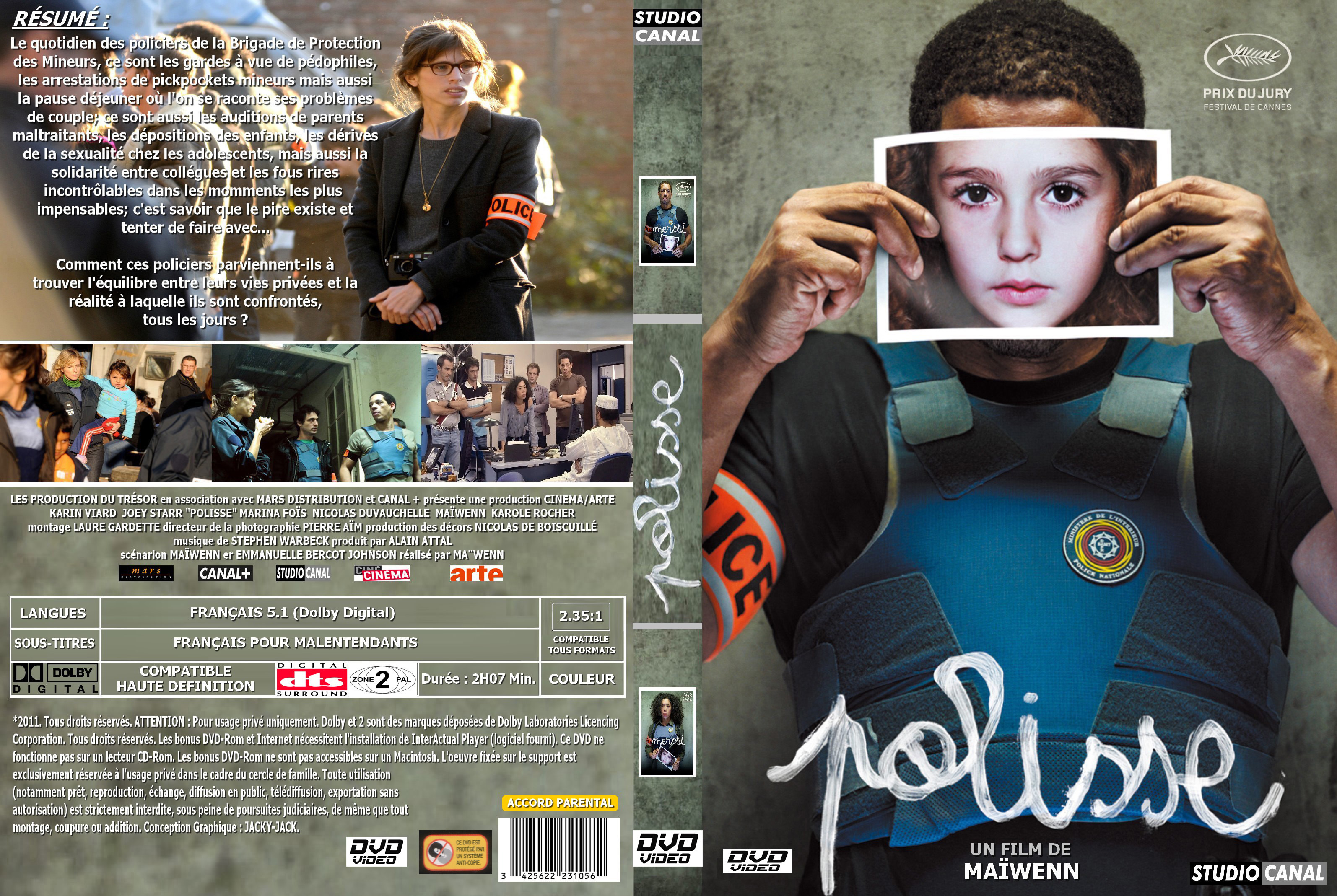 Jaquette DVD Polisse custom