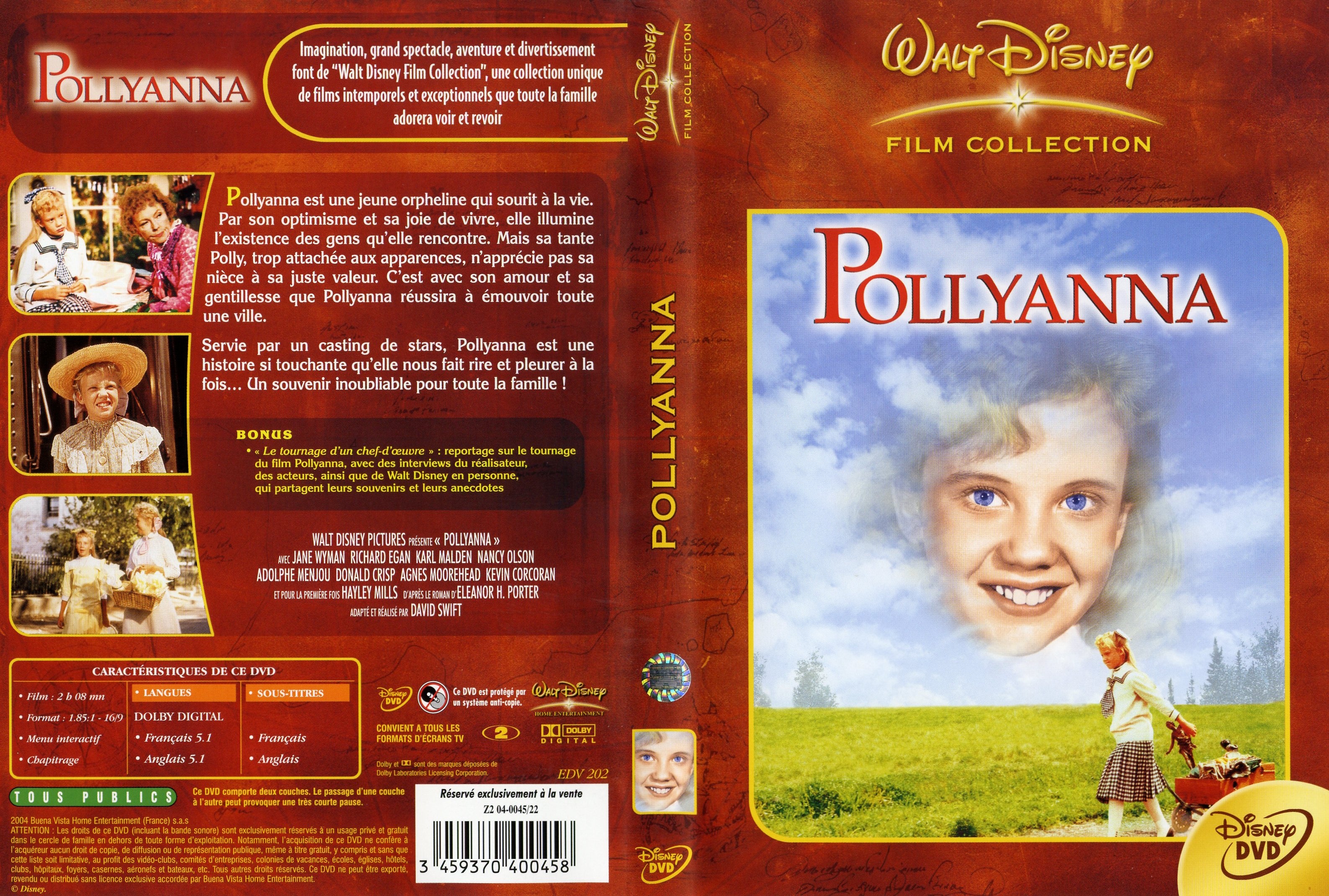 Jaquette DVD Pollyanna